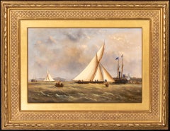 Cutter SPHINX Wins the first Royal Albert Cup at Southsea, 1866