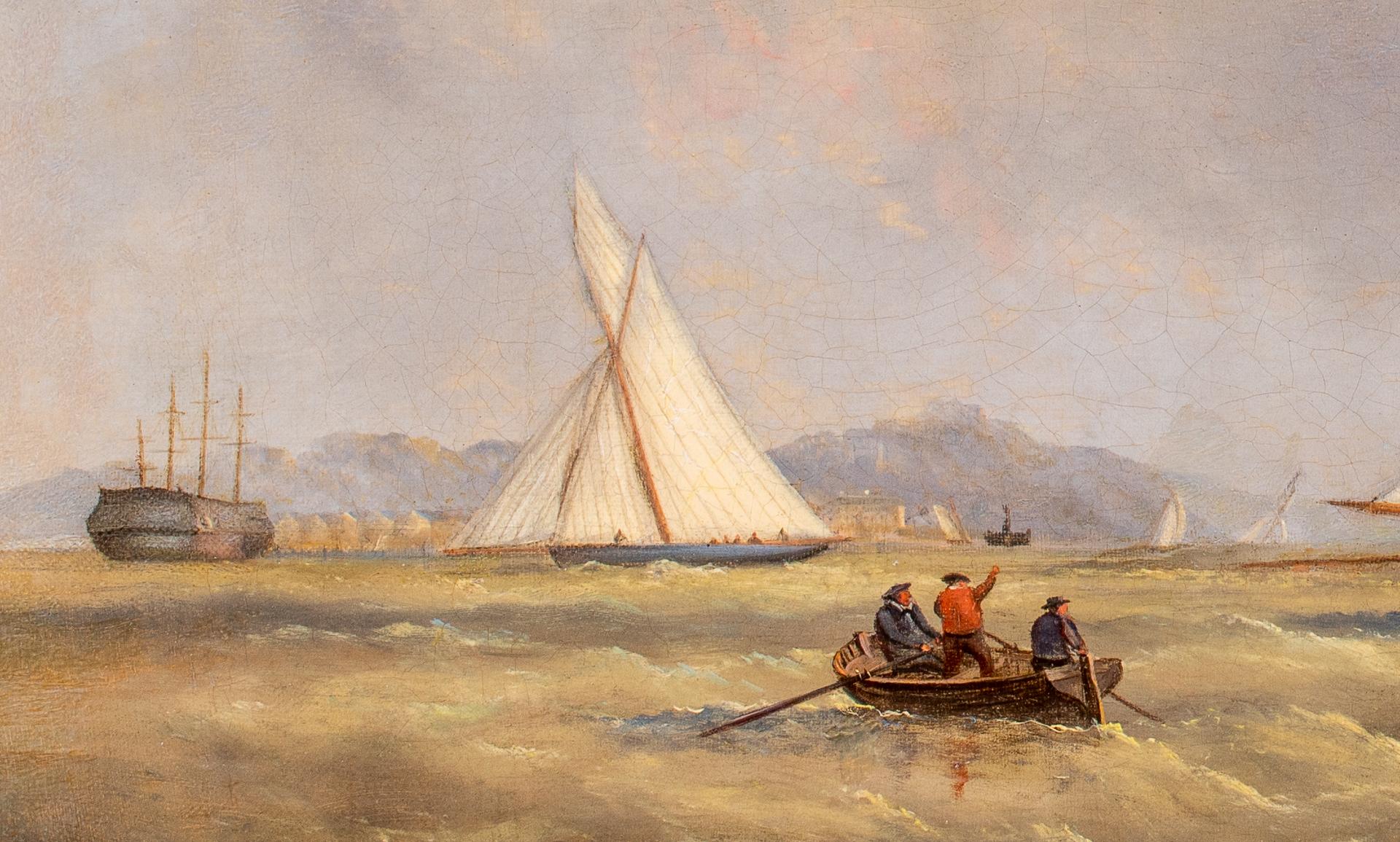 Cutter SPHINX Wins the first Royal Albert Cup at Southsea, 1866 1