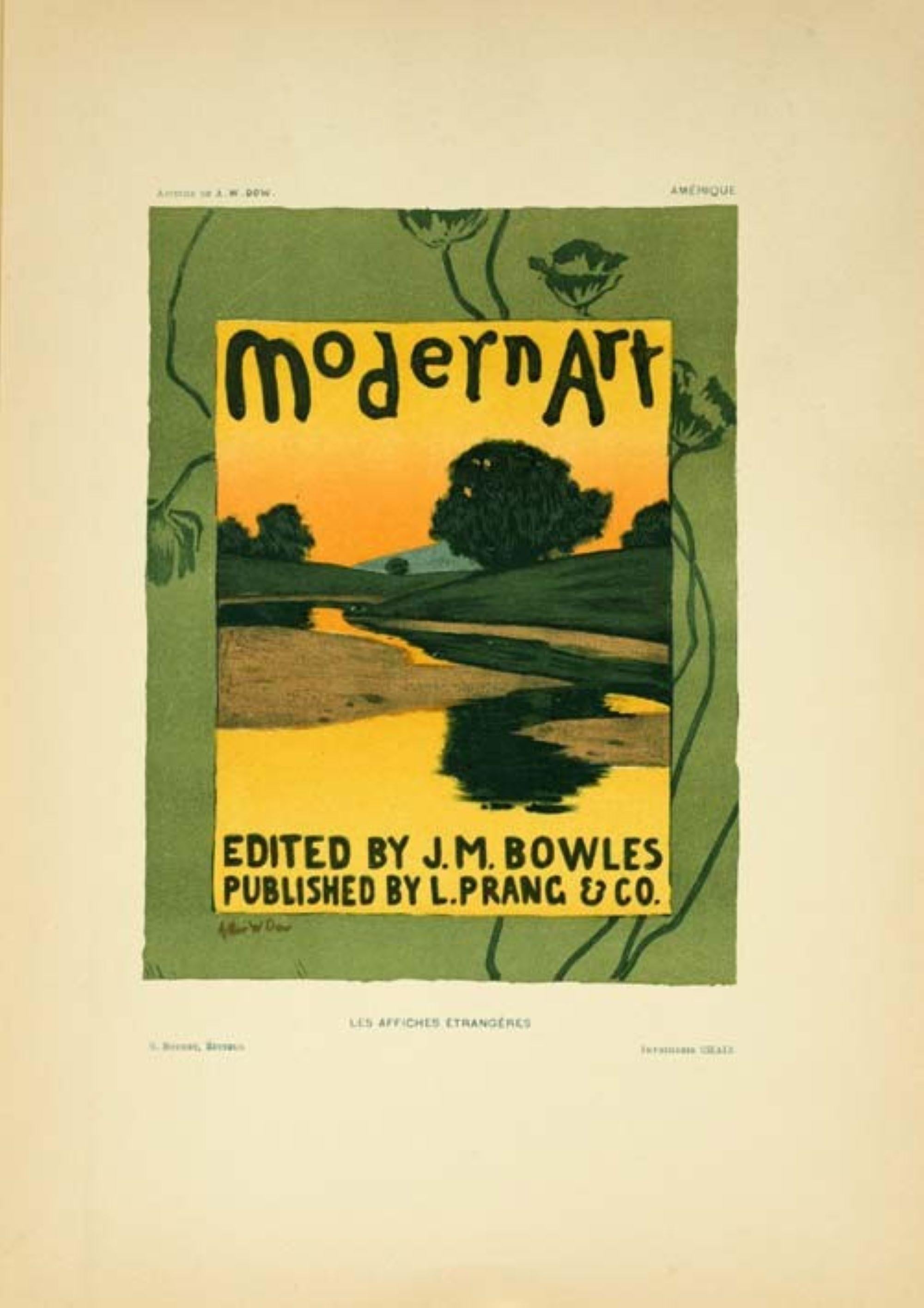 Modern Art by Dow for Les Affiches Etrangeres 1894 

By Arthur Wesley Dow

Arthur Wesley Dow (1857–1922) was an American artist, educator, and influential theorist whose ideas helped shape modern art in the United States. Deeply inspired by Japanese