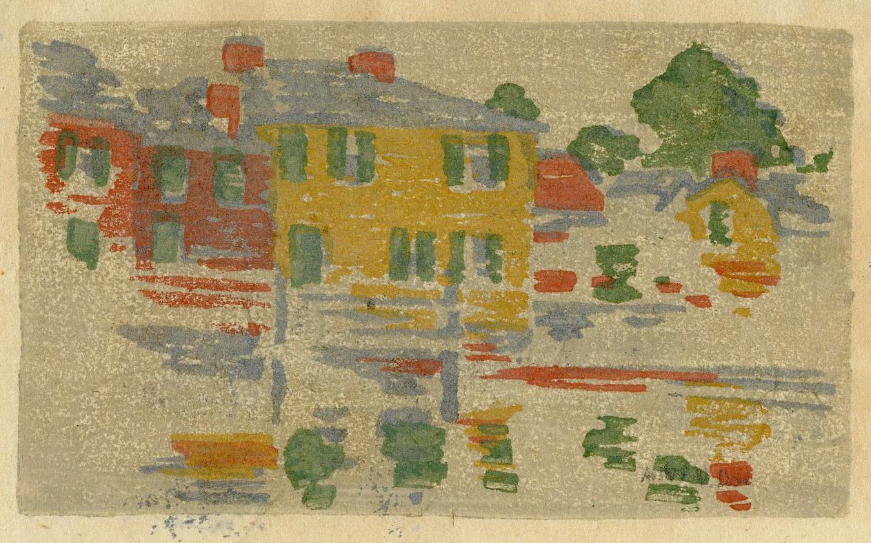 Landscape Print de Arthur Wesley Dow - Reflejos del río