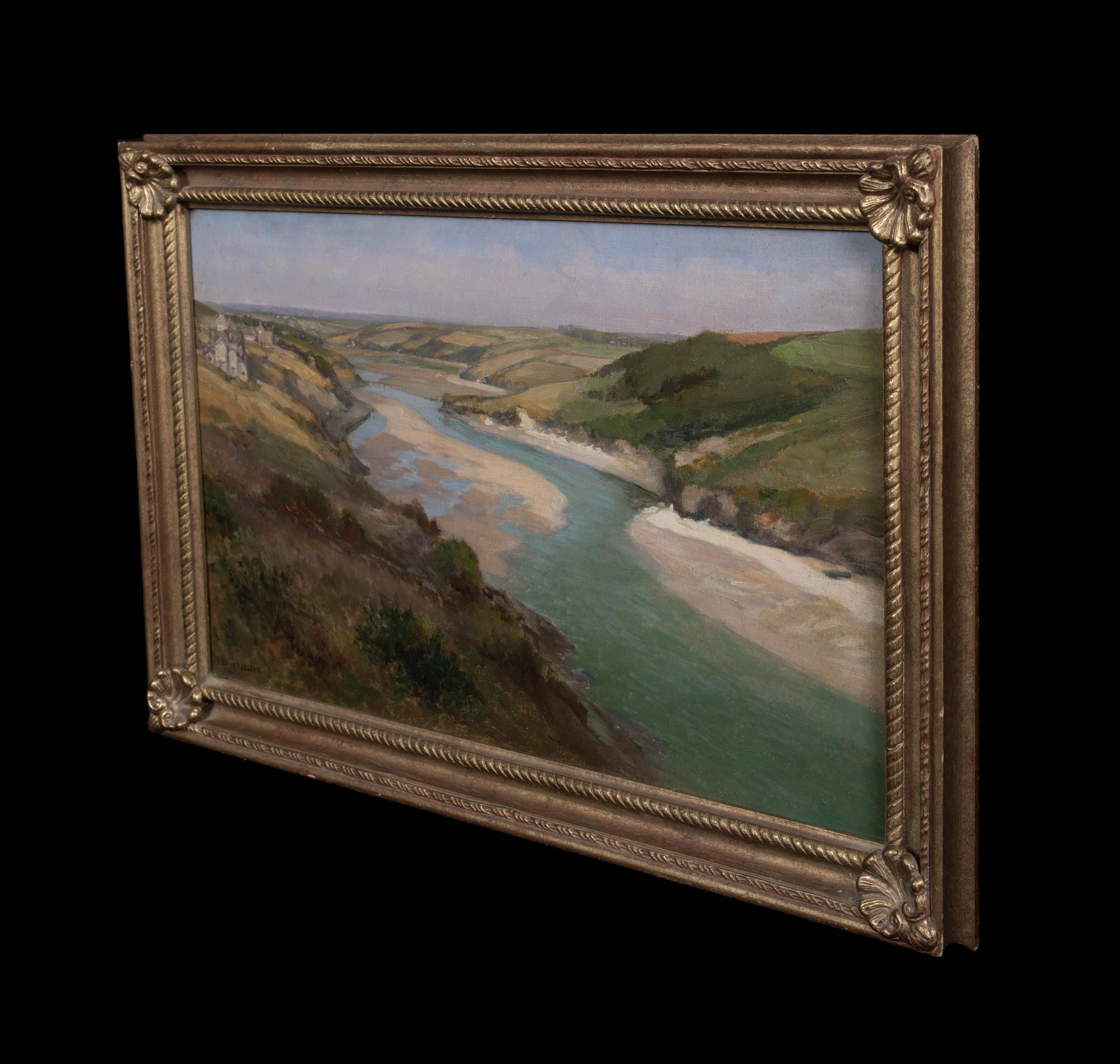 The Gannel Estuary Crantock, circa 1900  by Arthur Wilde PARSONS (1854-1931)  For Sale 7
