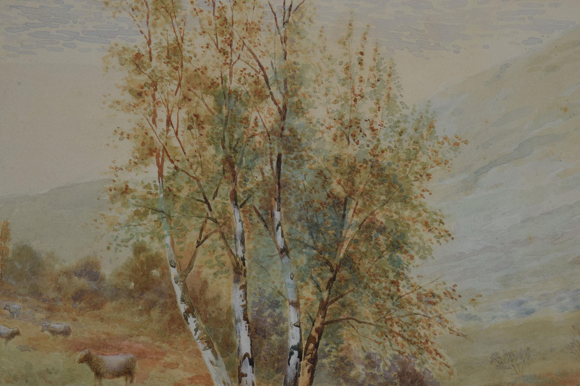 British Arthur Wilkinson Watercolor of Glen Garron