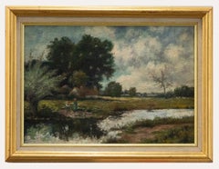 Circle of Arthur William Redgate - Early 20th Century Oil, Figures by the River
