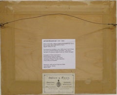 Original English Mid 20th Century Oil Painting - Cornish Coastal Fishing Village