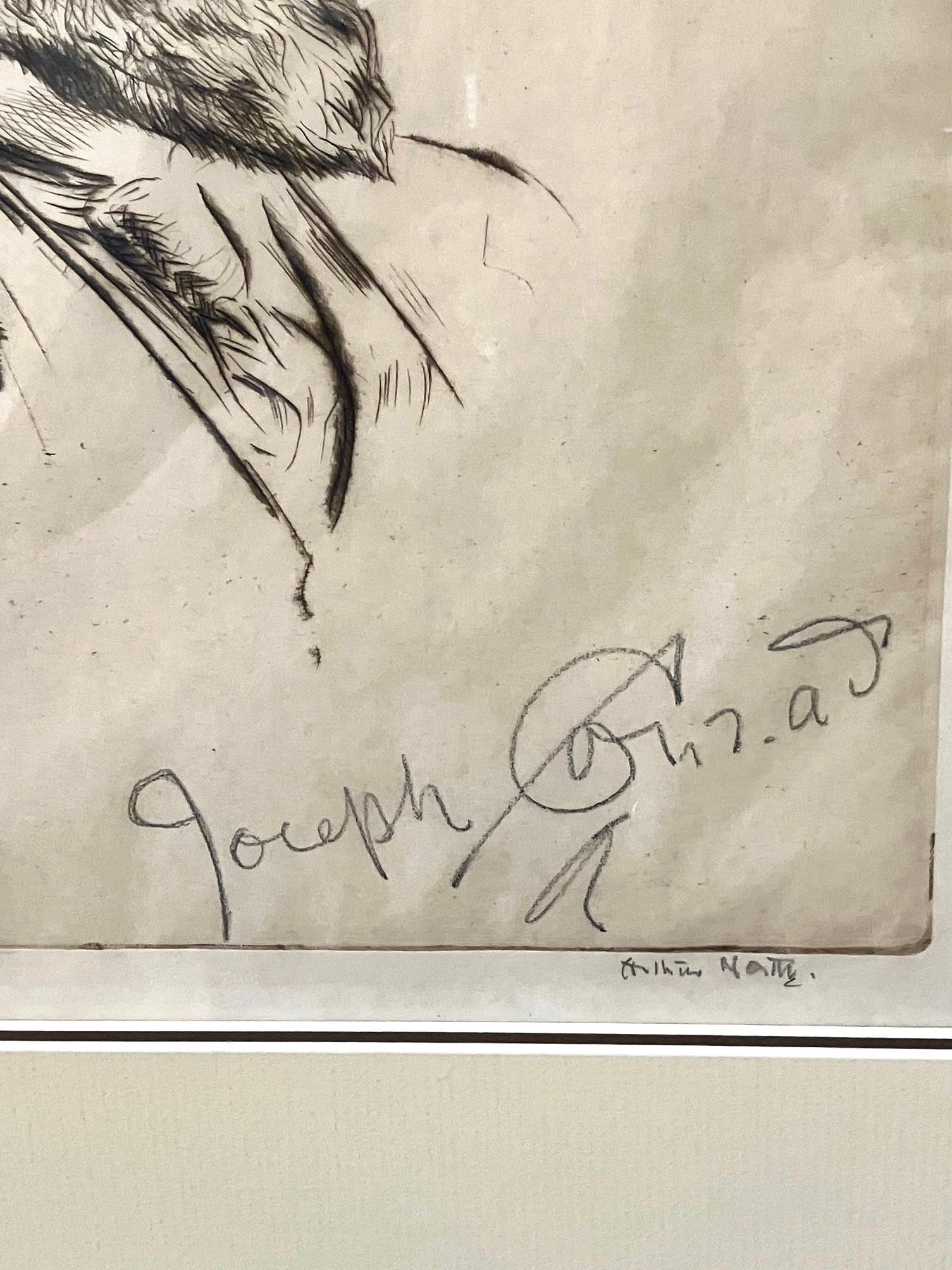 Arthur Wm. Nord ( Englische) Radierung von Joseph Conrad, datiert 1912, signiert von Conrad im Angebot 3