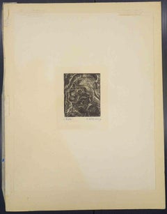 Sita - Woodcut by Arthure Greuell - Mid-20th century