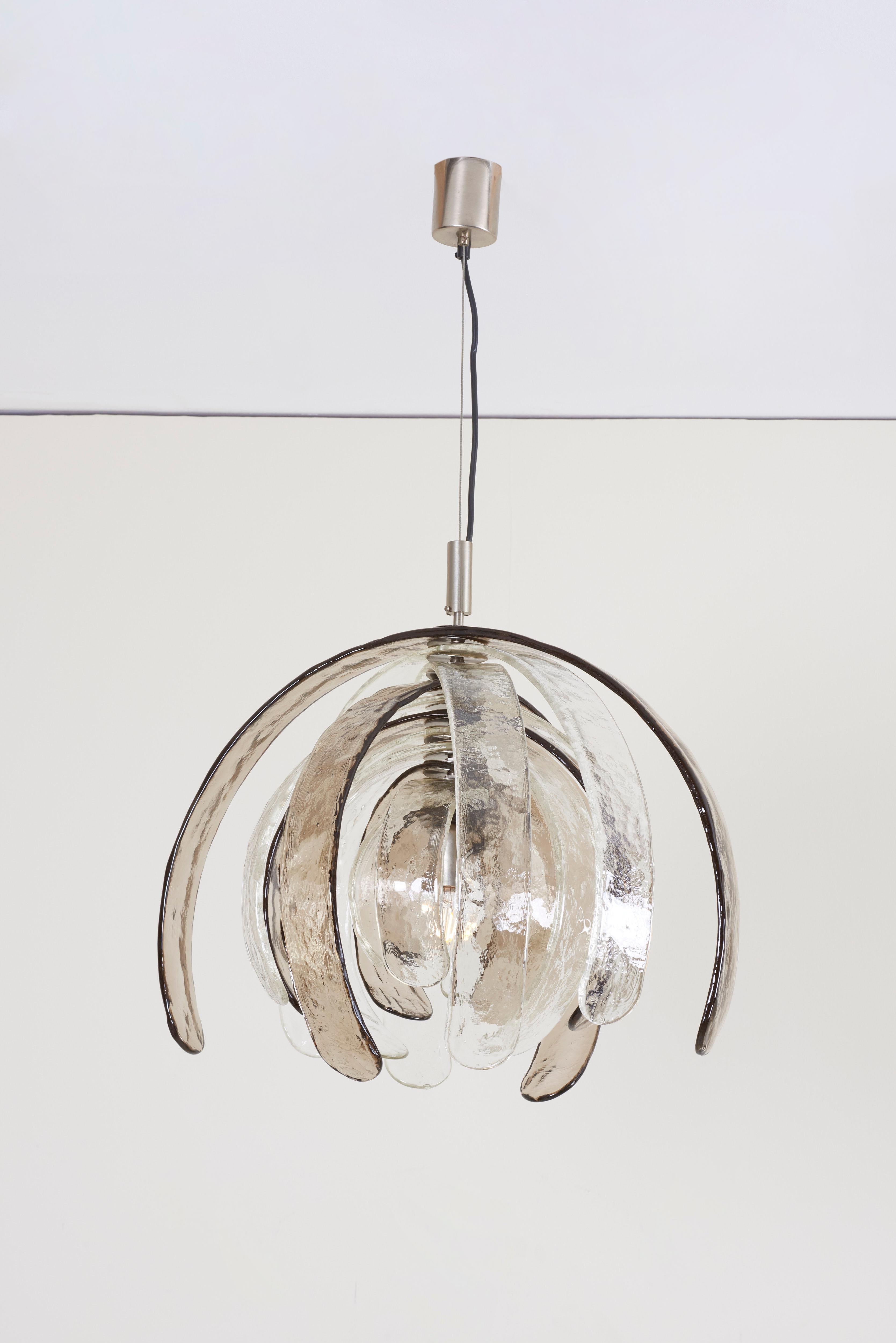 Murano Glass Artichoke Chandelier by Carlo Nason for Mazzega, Italy