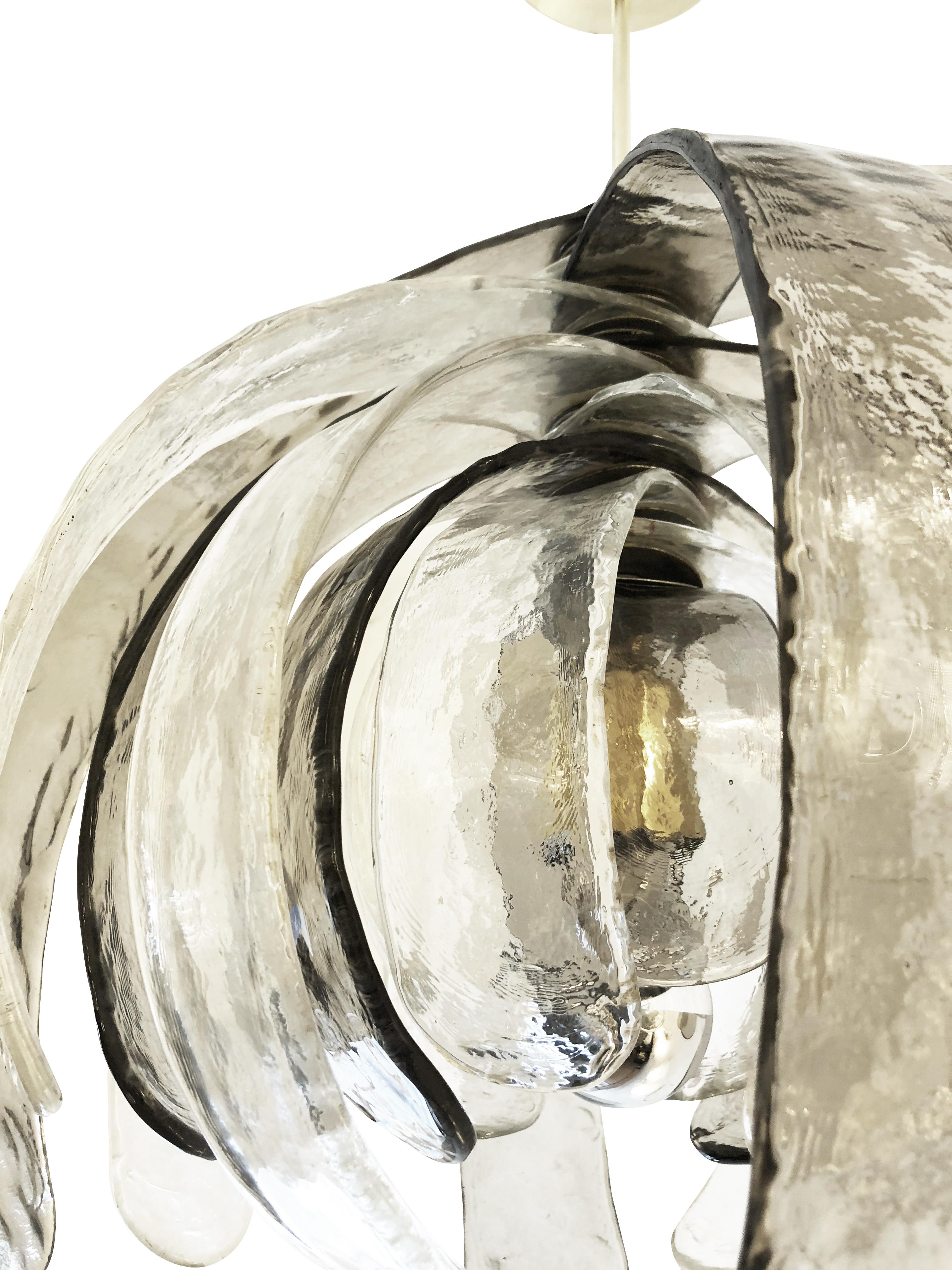 Artichoke Murano Glass Chandelier by Mazzega 1