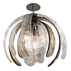 Artichoke Murano Glass Chandelier by Mazzega