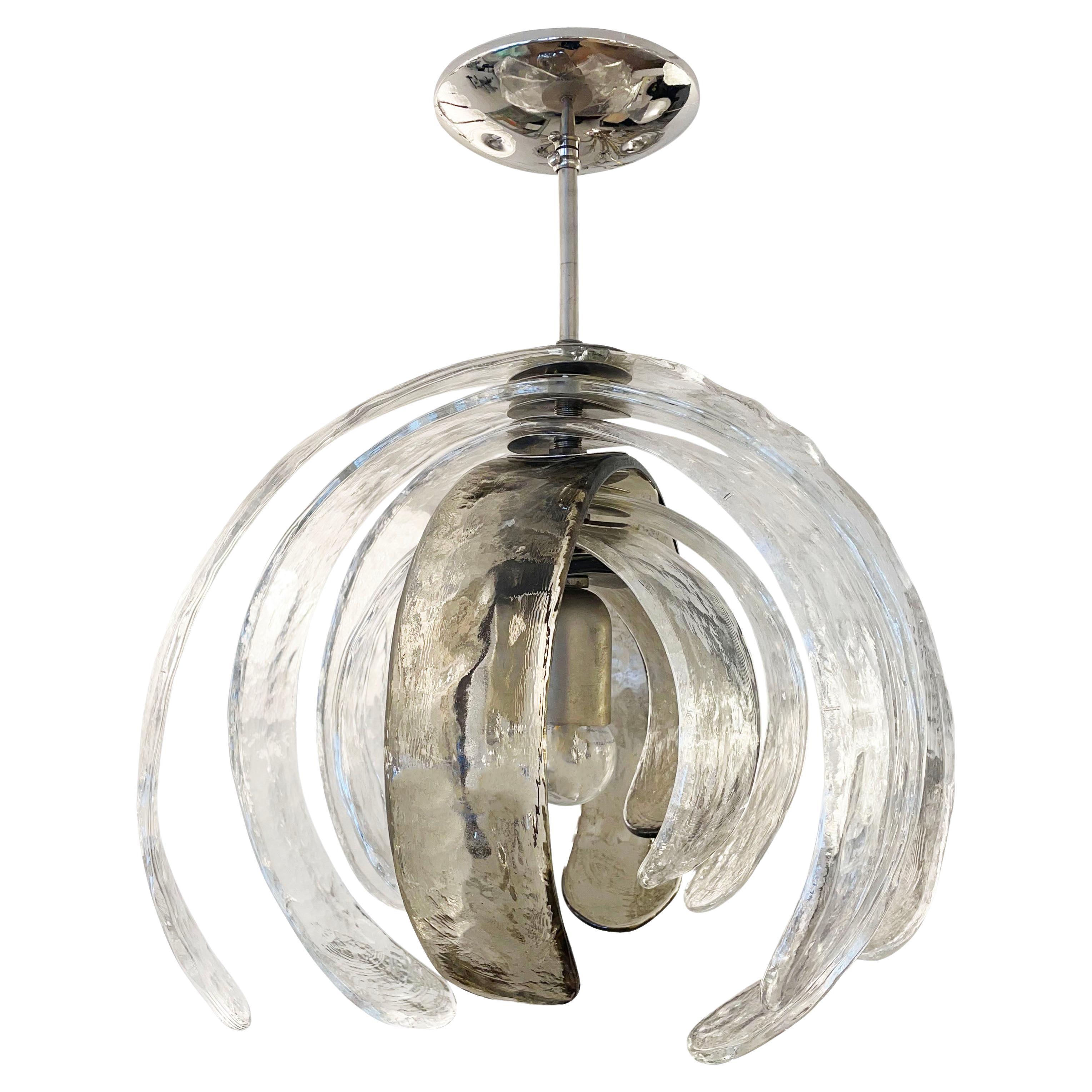 Artichoke Murano Glass Chandelier by Mazzega