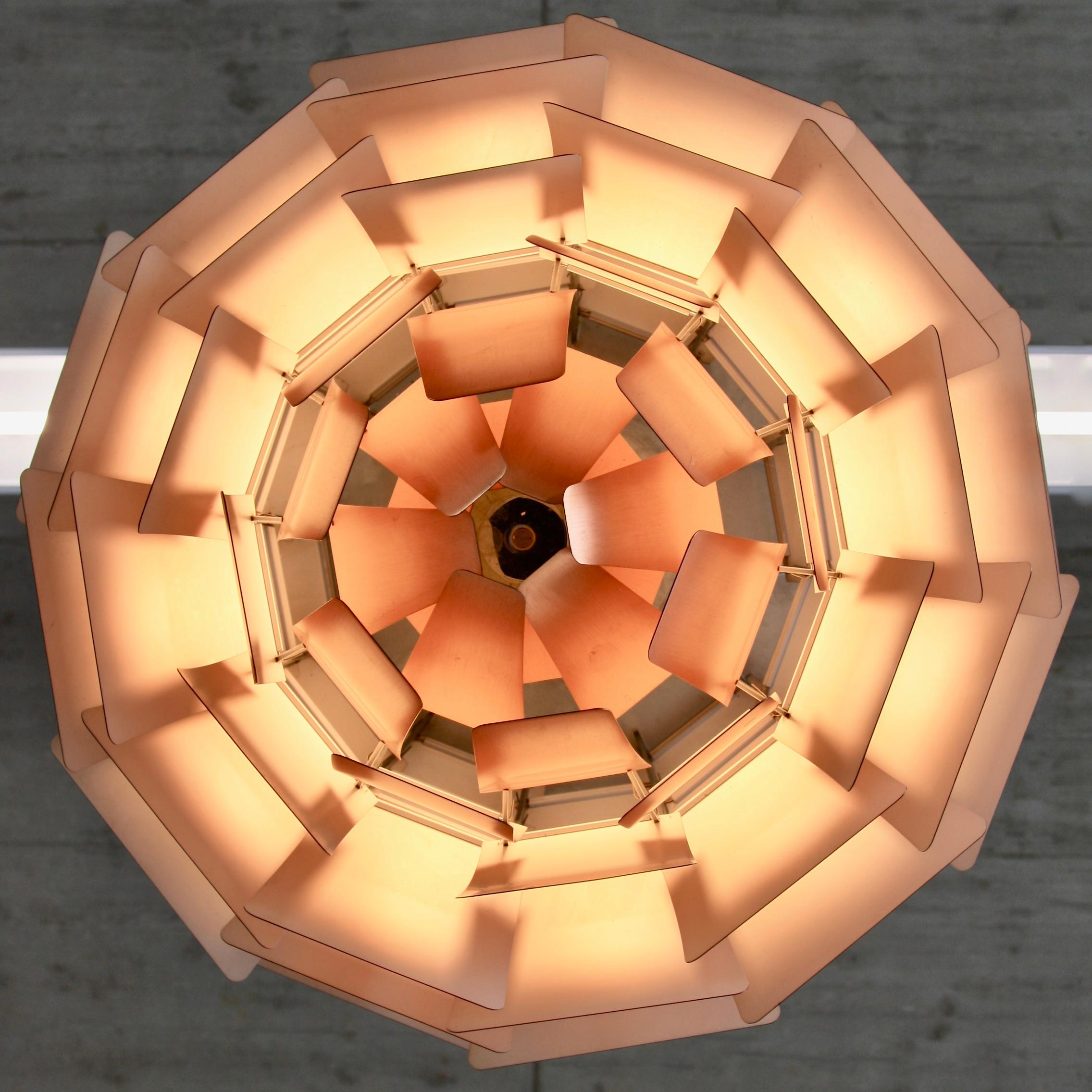 Scandinavian Modern Artichoke Pendant Lamp in Copper by Poul Henningsen