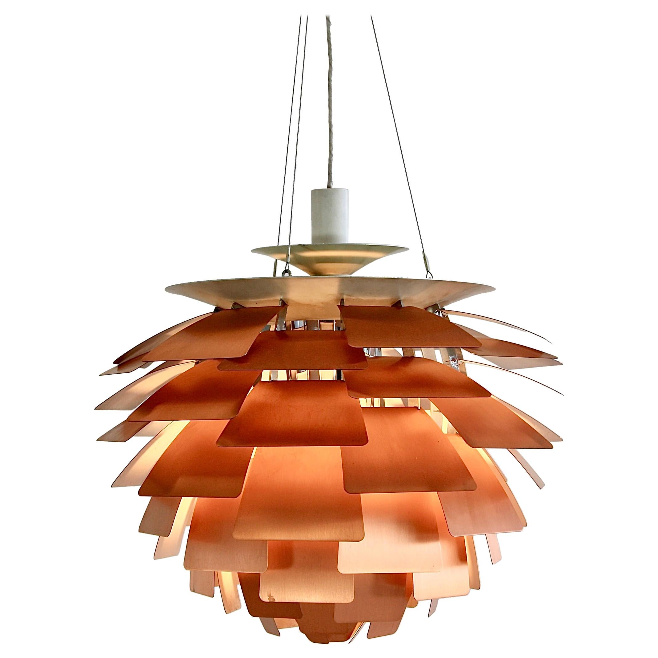 Artichoke Pendant Lamp in Copper by Poul Henningsen