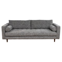 Article Furniture Sven Contemporary Modern Tufted Grey Florence Knoll Style Sofa