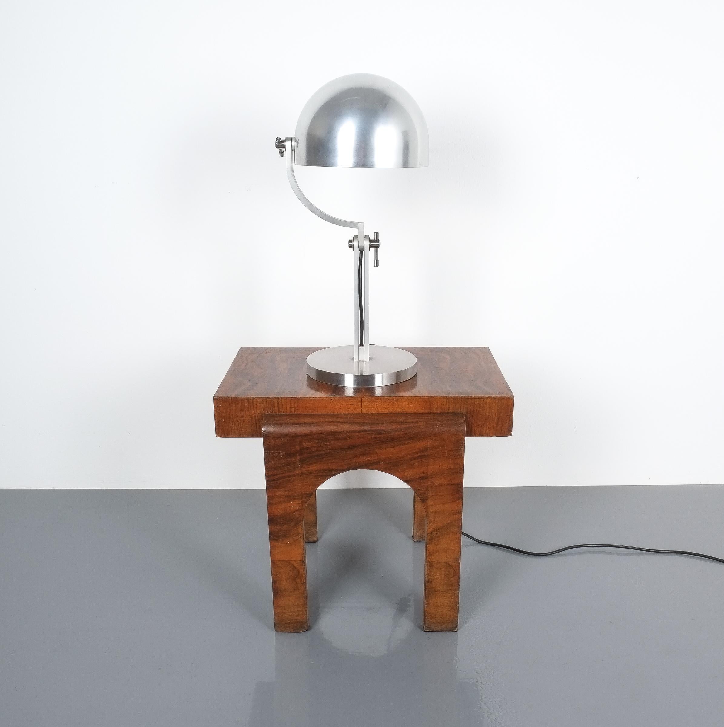 Articulate Aluminum Desk Lamp by Schliephacke for Mewa, circa 1955 6