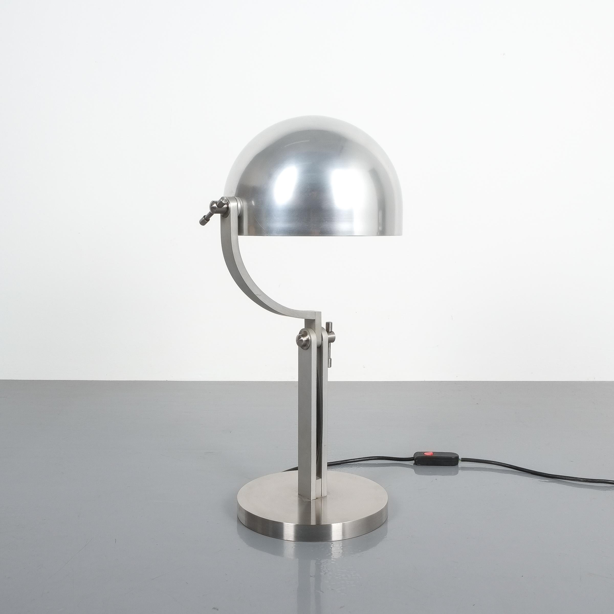 Articulate Aluminum Desk Lamp by Schliephacke for Mewa, circa 1955 1