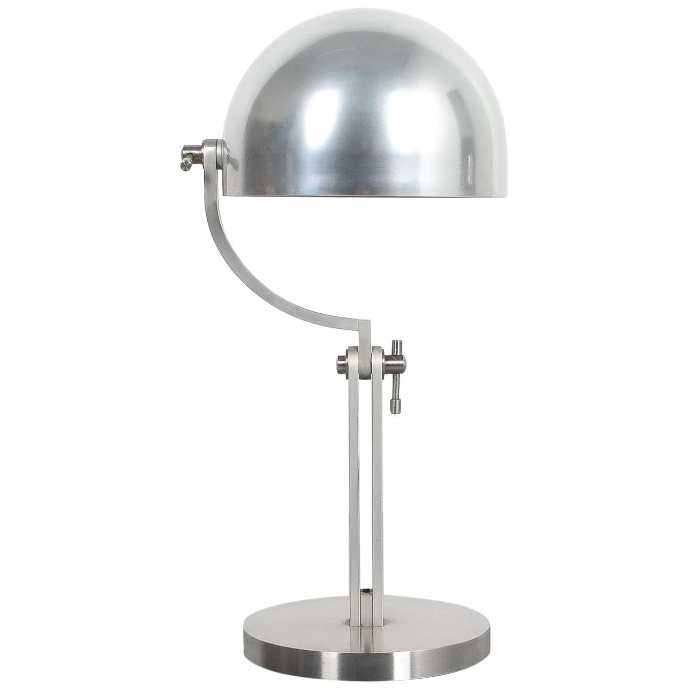 Schreibtischlampe aus gelenktem Aluminium von Schliephacke für Mewa, um 1955