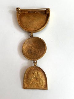 Articulate Bronze Brooch "Pergatoire" by Line Vautrin