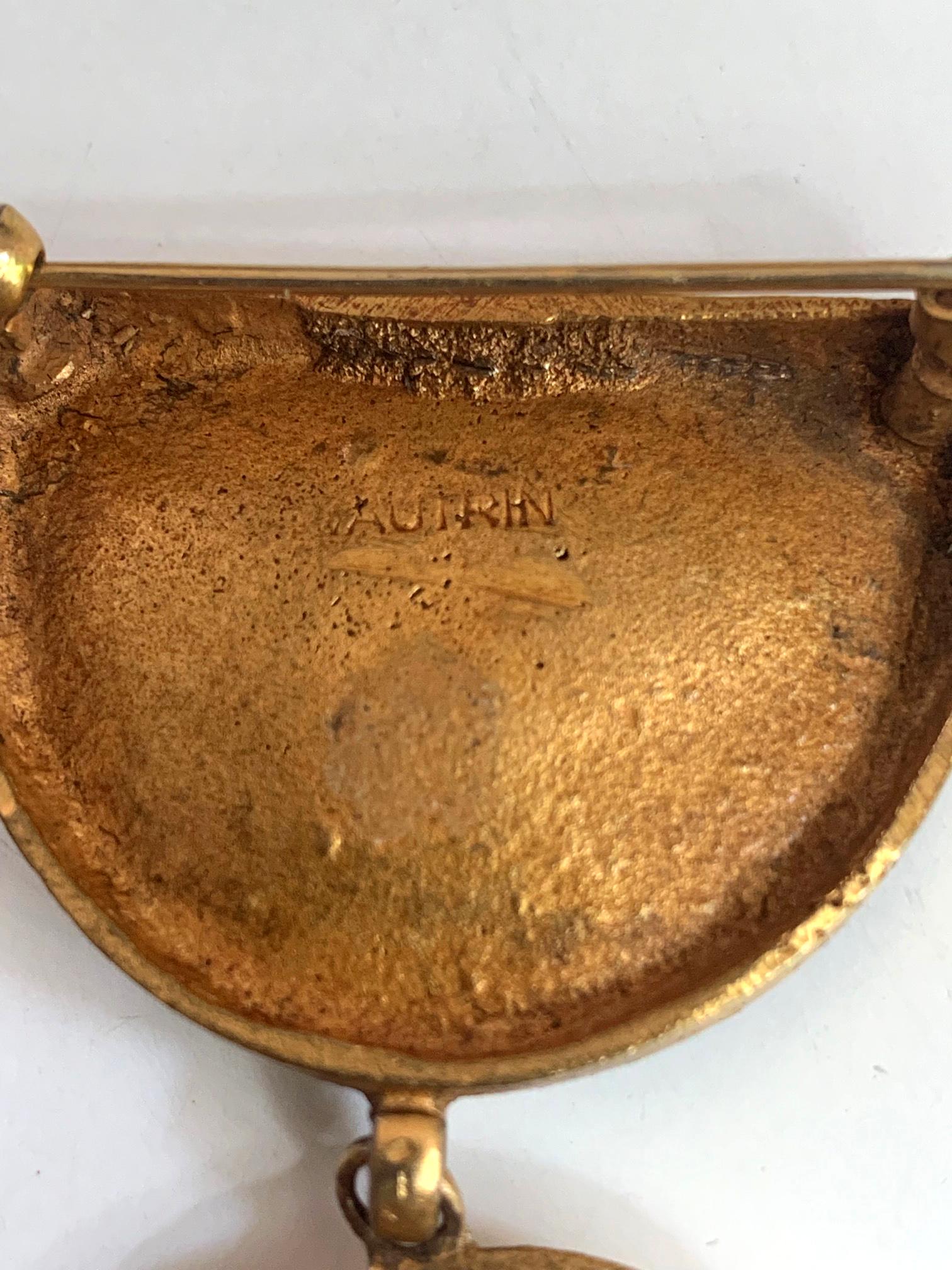 Articulate Bronze Brooch 