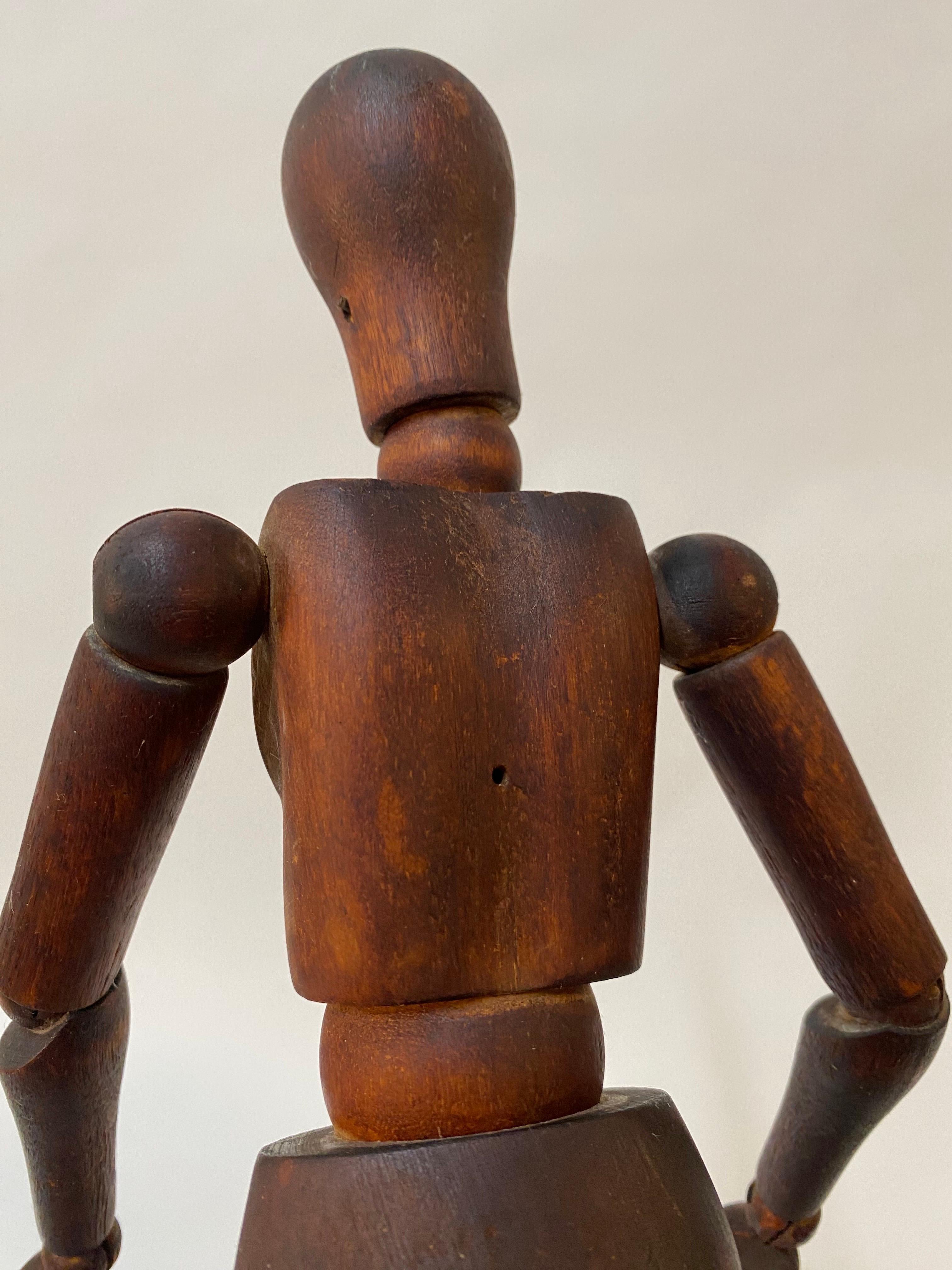 Articulated Artist’s Wood Mannequin For Sale 3