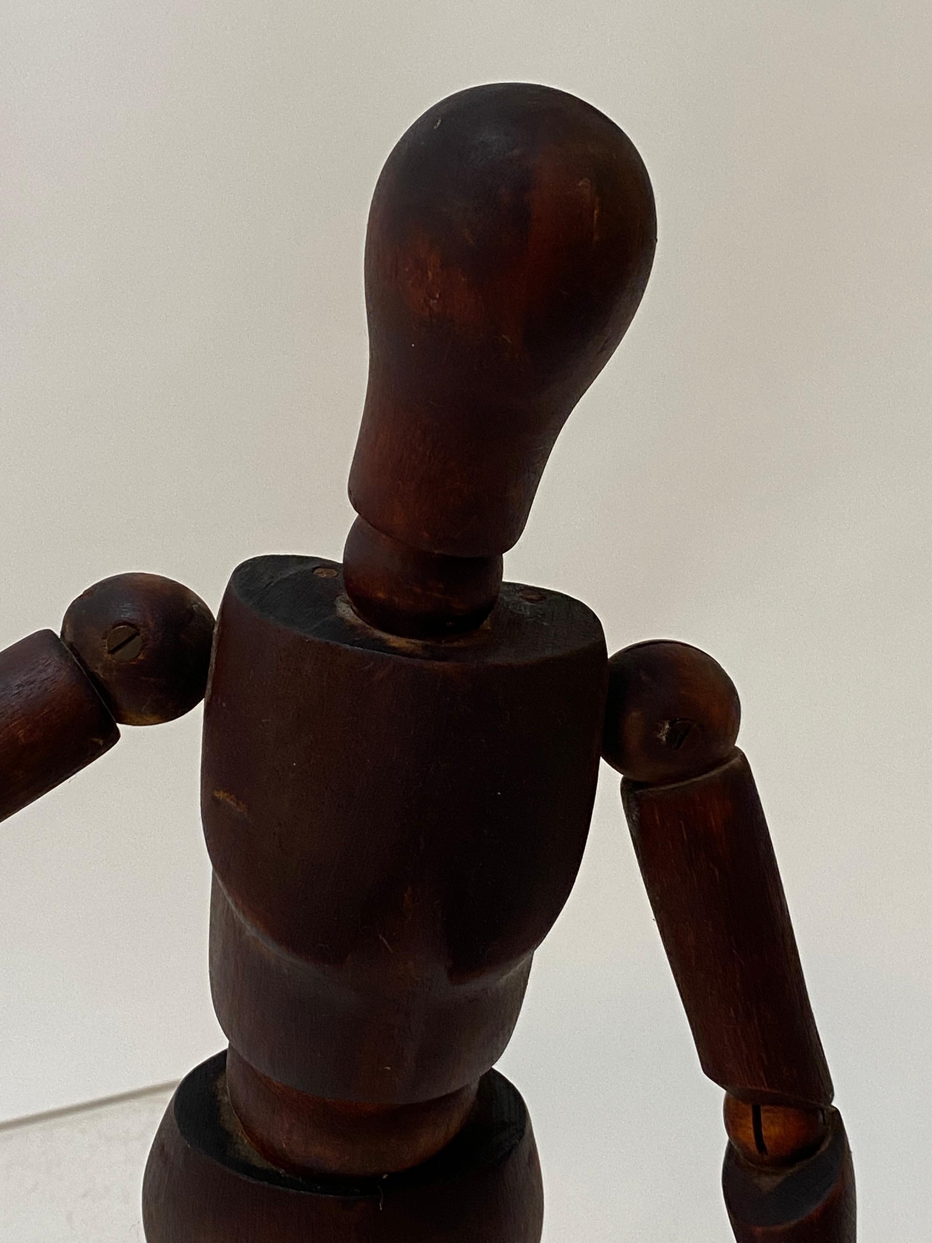 Articulated Artist’s Wood Mannequin For Sale 5