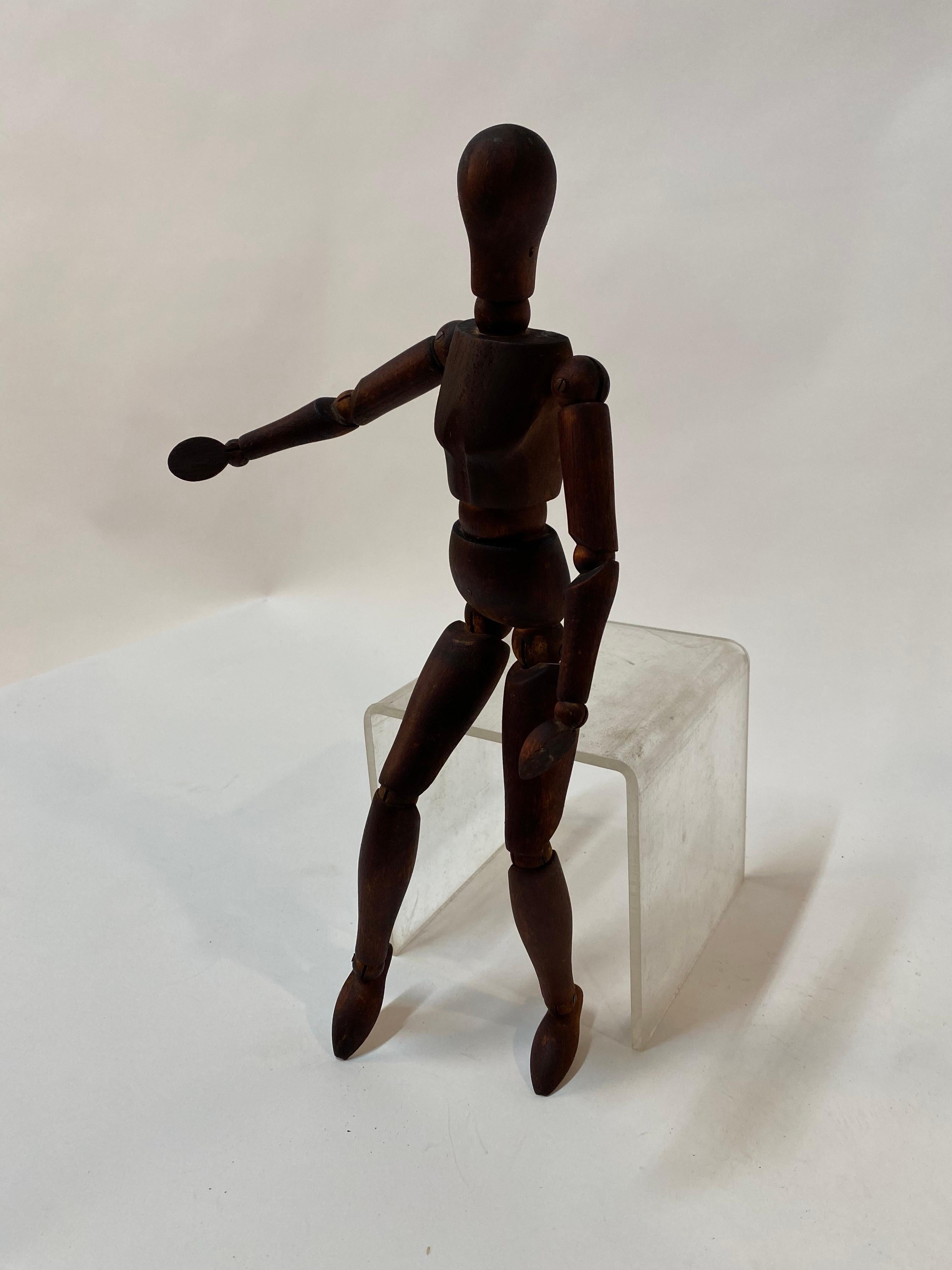 20th Century Articulated Artist’s Wood Mannequin For Sale