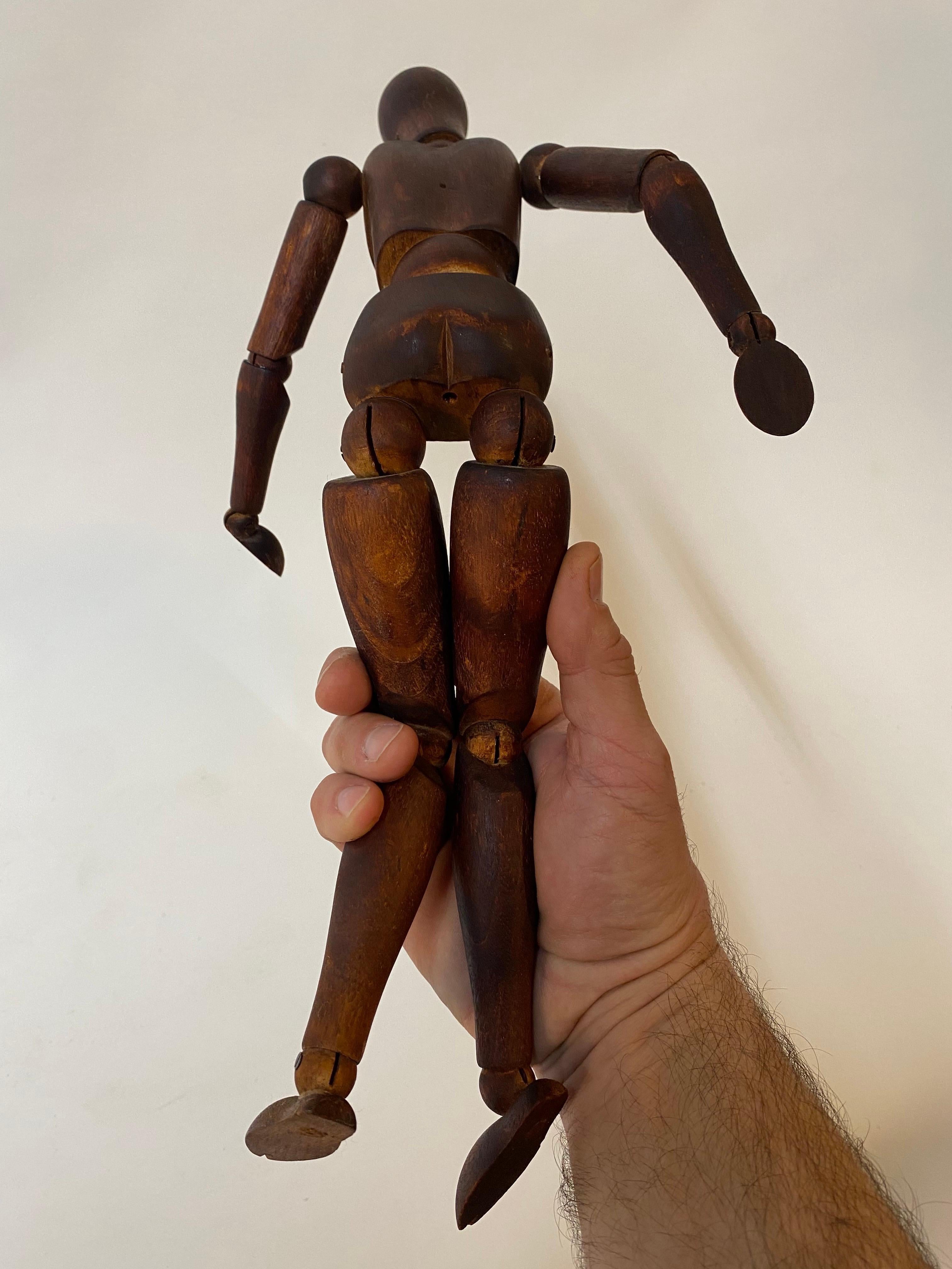 Articulated Artist’s Wood Mannequin For Sale 2