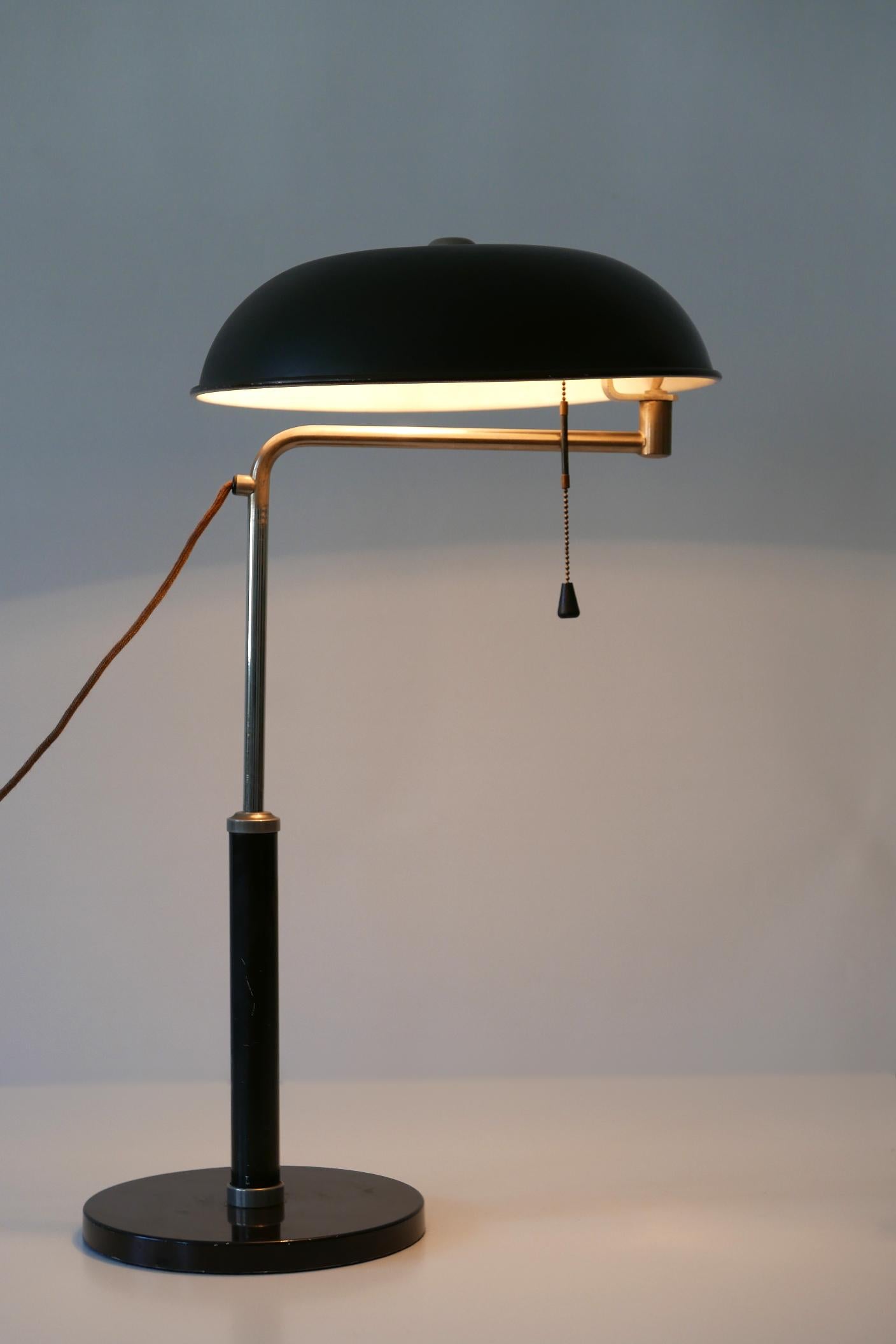 Articulated Bauhaus Table Lamp Quick 1500 by Alfred Müller for Amba, 1930s 3