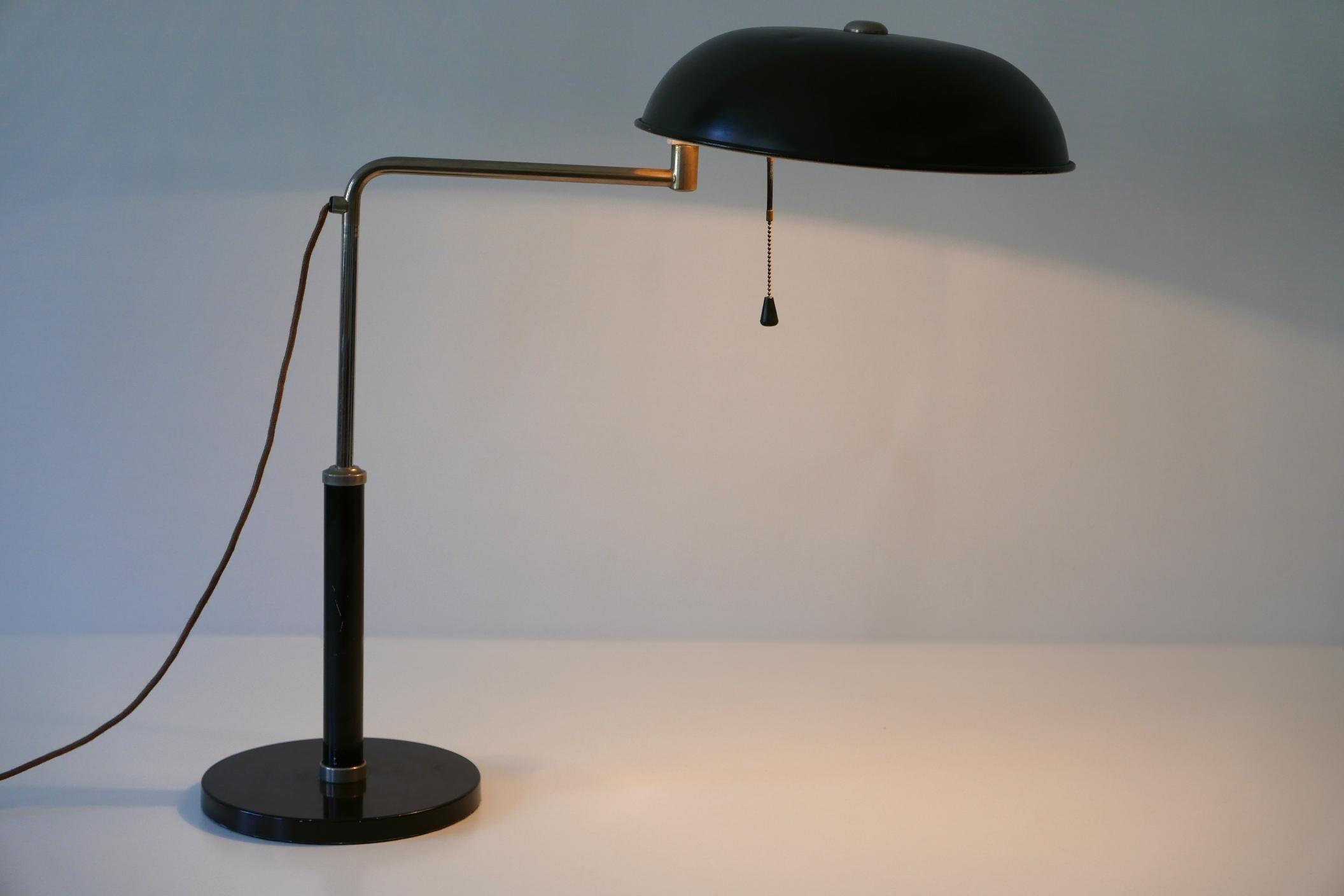 Articulated Bauhaus Table Lamp Quick 1500 by Alfred Müller for Amba, 1930s 7