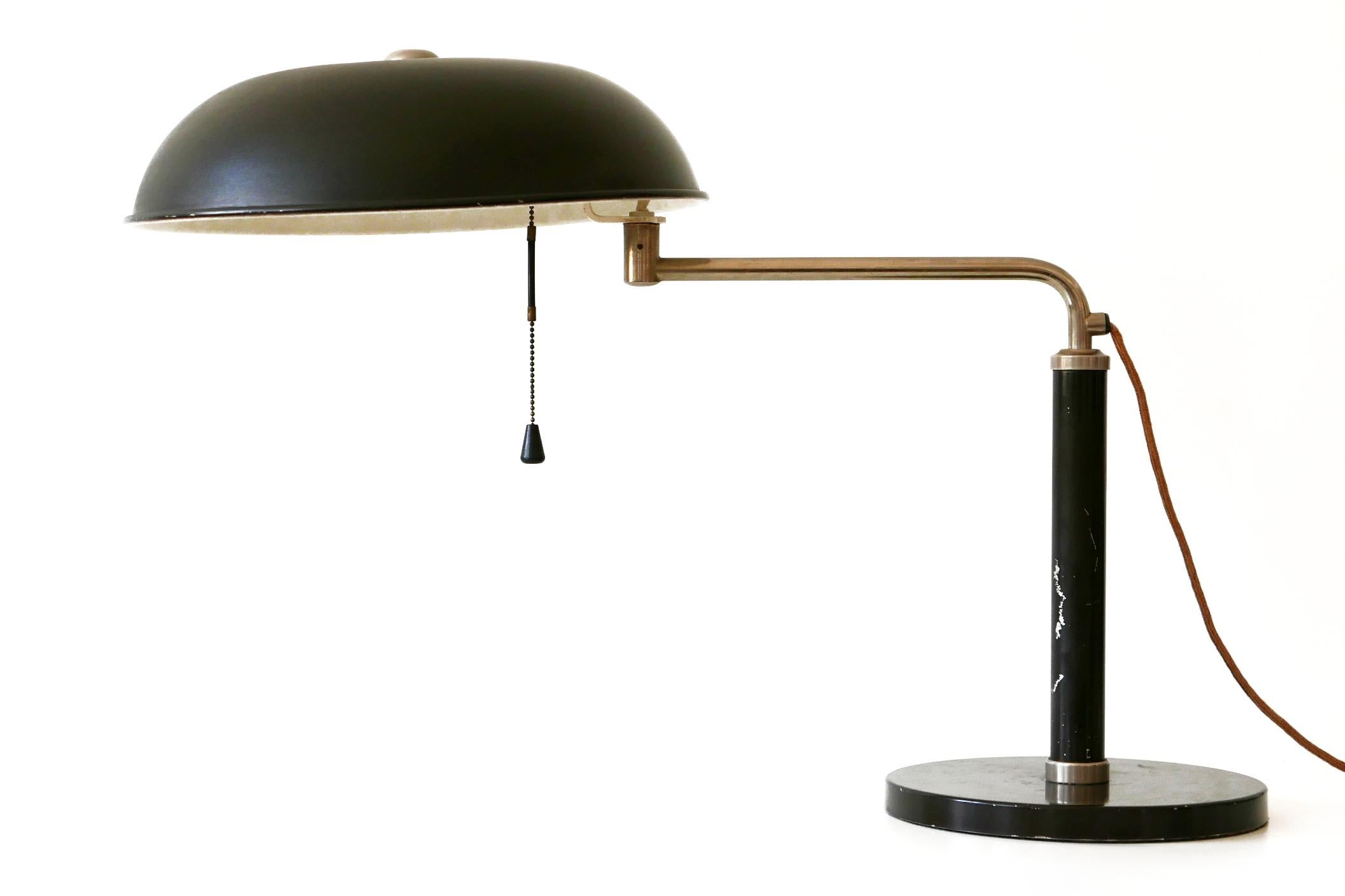 Articulated Bauhaus Table Lamp Quick 1500 by Alfred Müller for Amba, 1930s 9