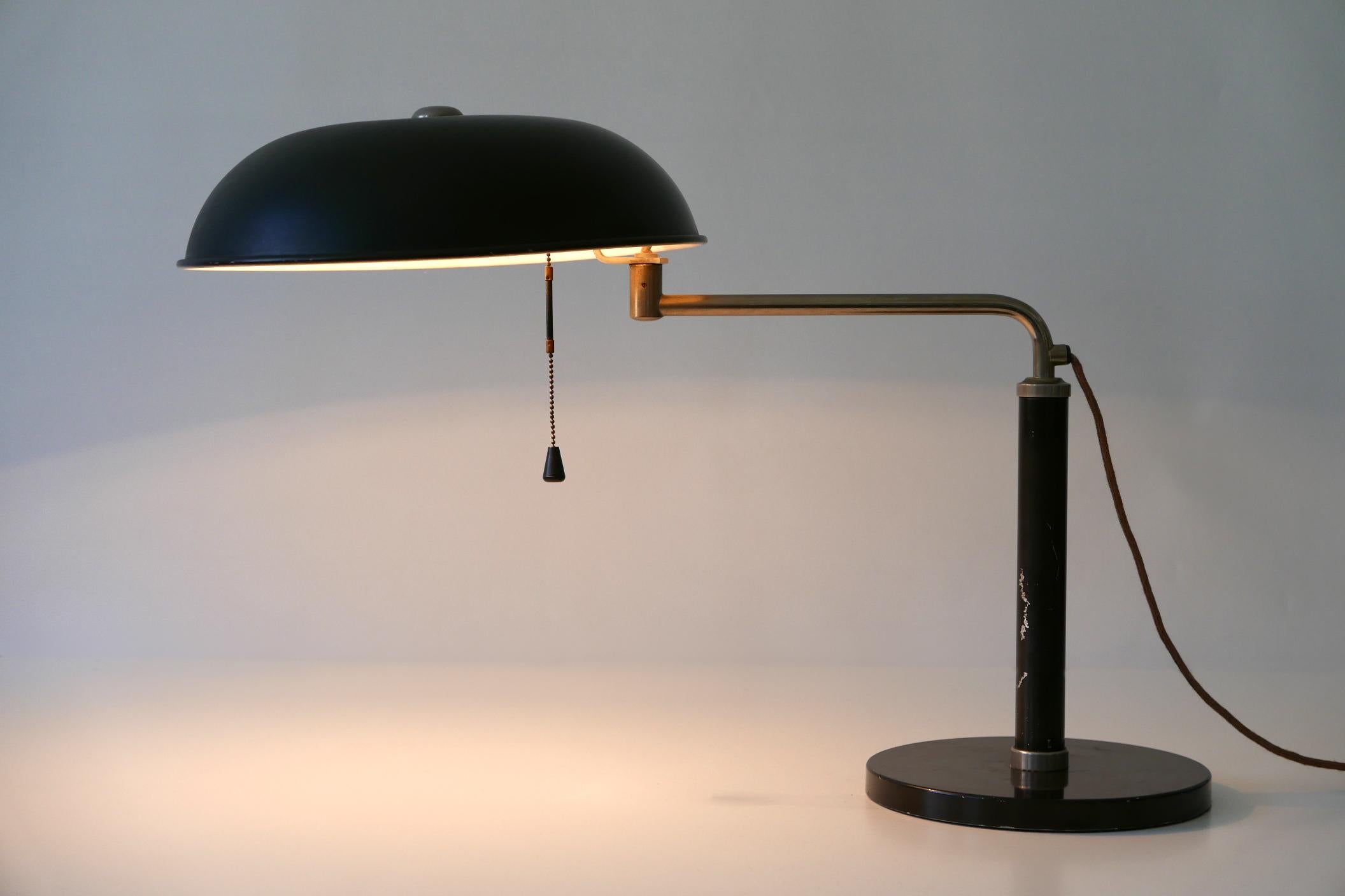 Articulated Bauhaus Table Lamp Quick 1500 by Alfred Müller for Amba, 1930s 10