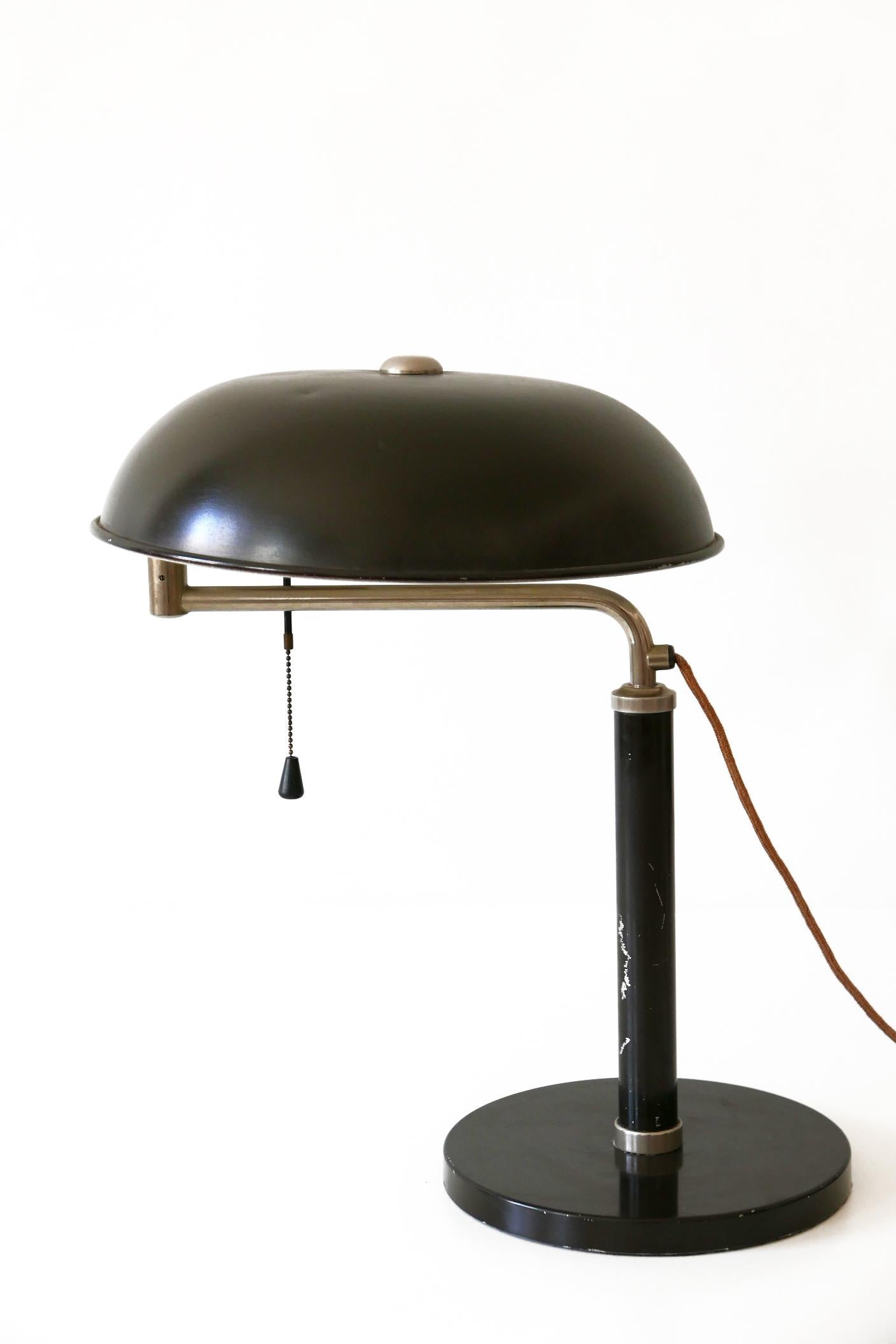 Articulated Bauhaus Table Lamp Quick 1500 by Alfred Müller for Amba, 1930s 1