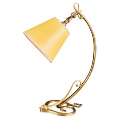 Articulated Brass Desk Lamp Attributed to W.A.S Benson