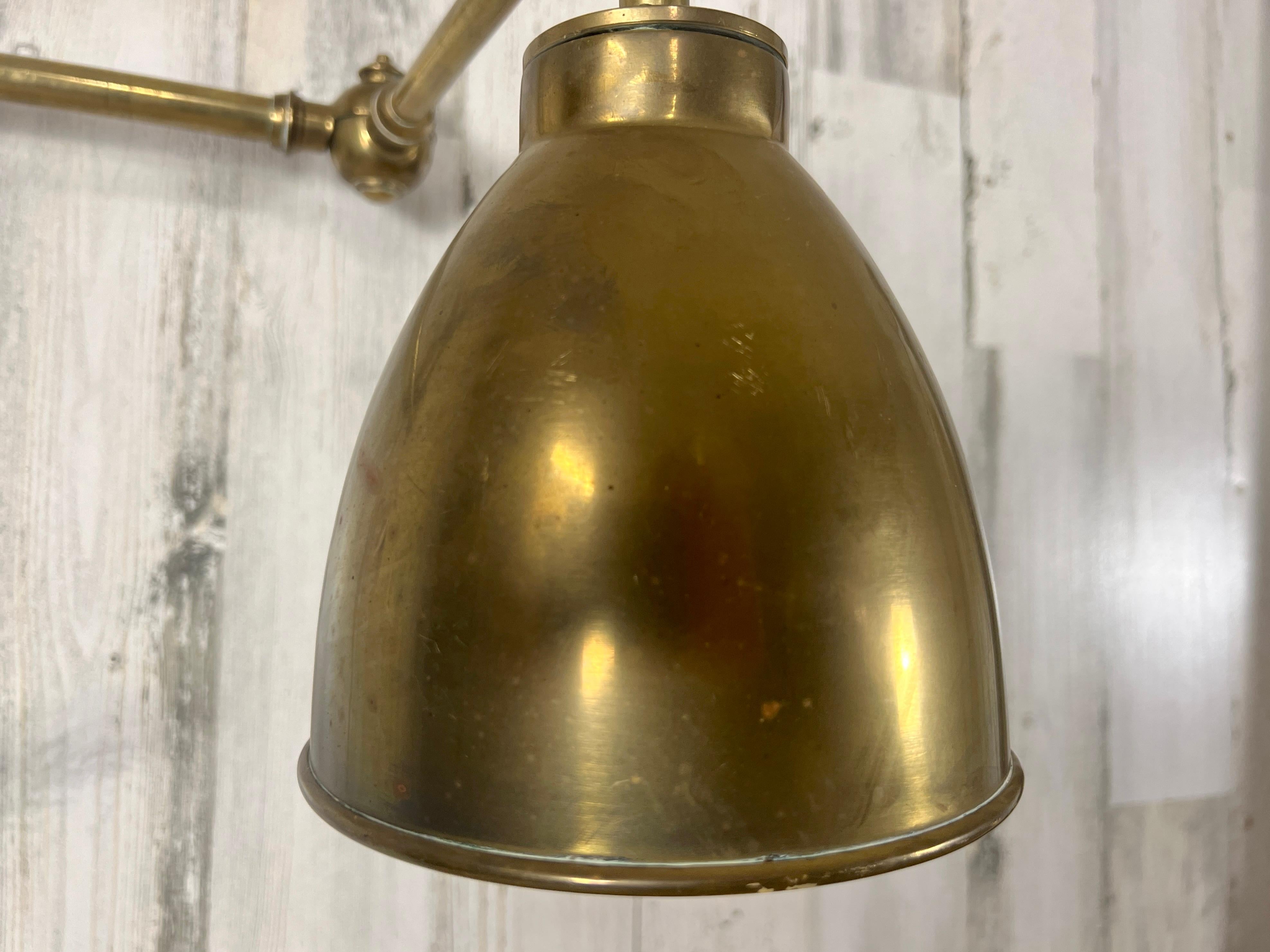  Articulated Brass Sconce For Sale 5