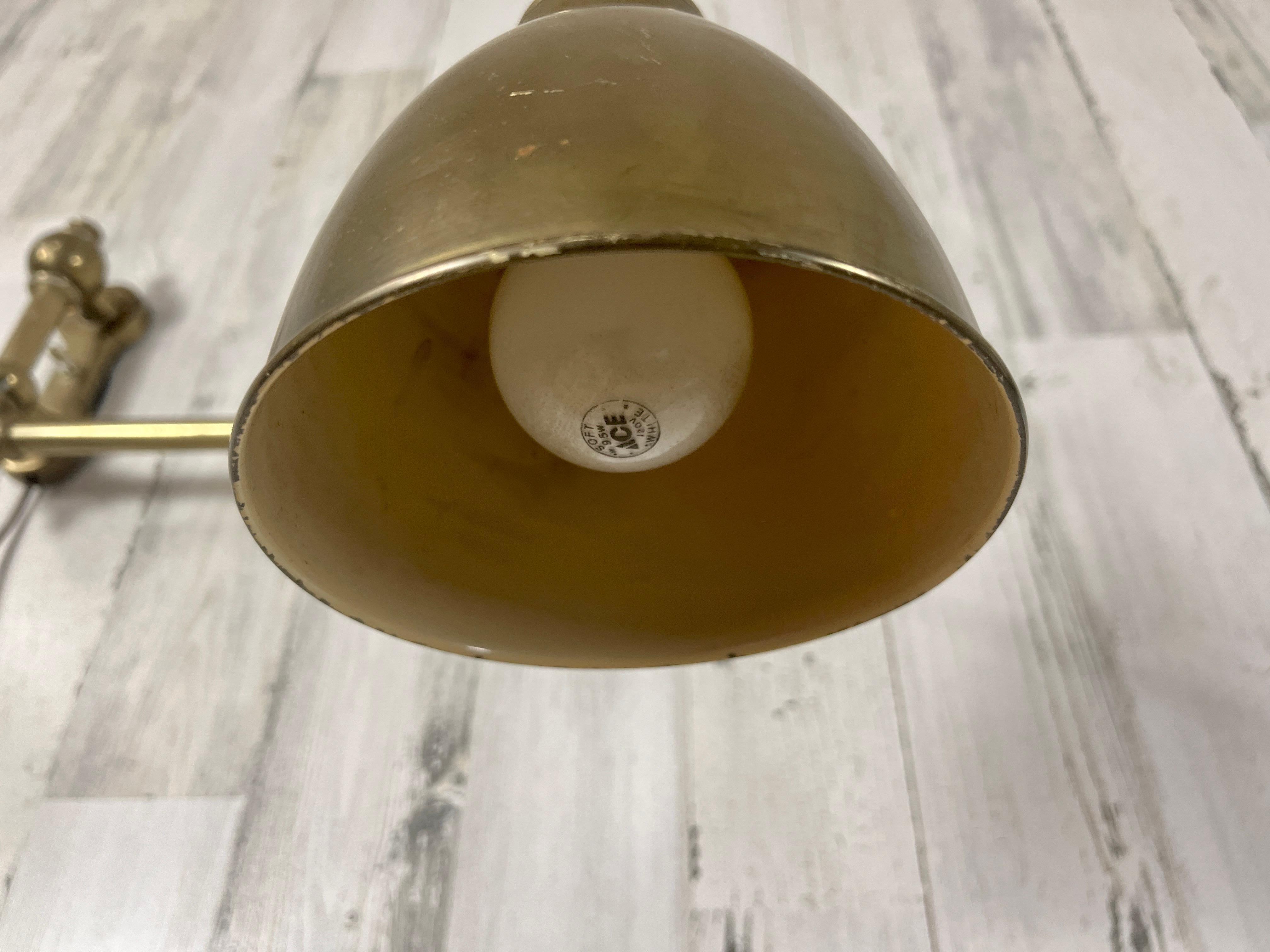  Articulated Brass Sconce For Sale 6