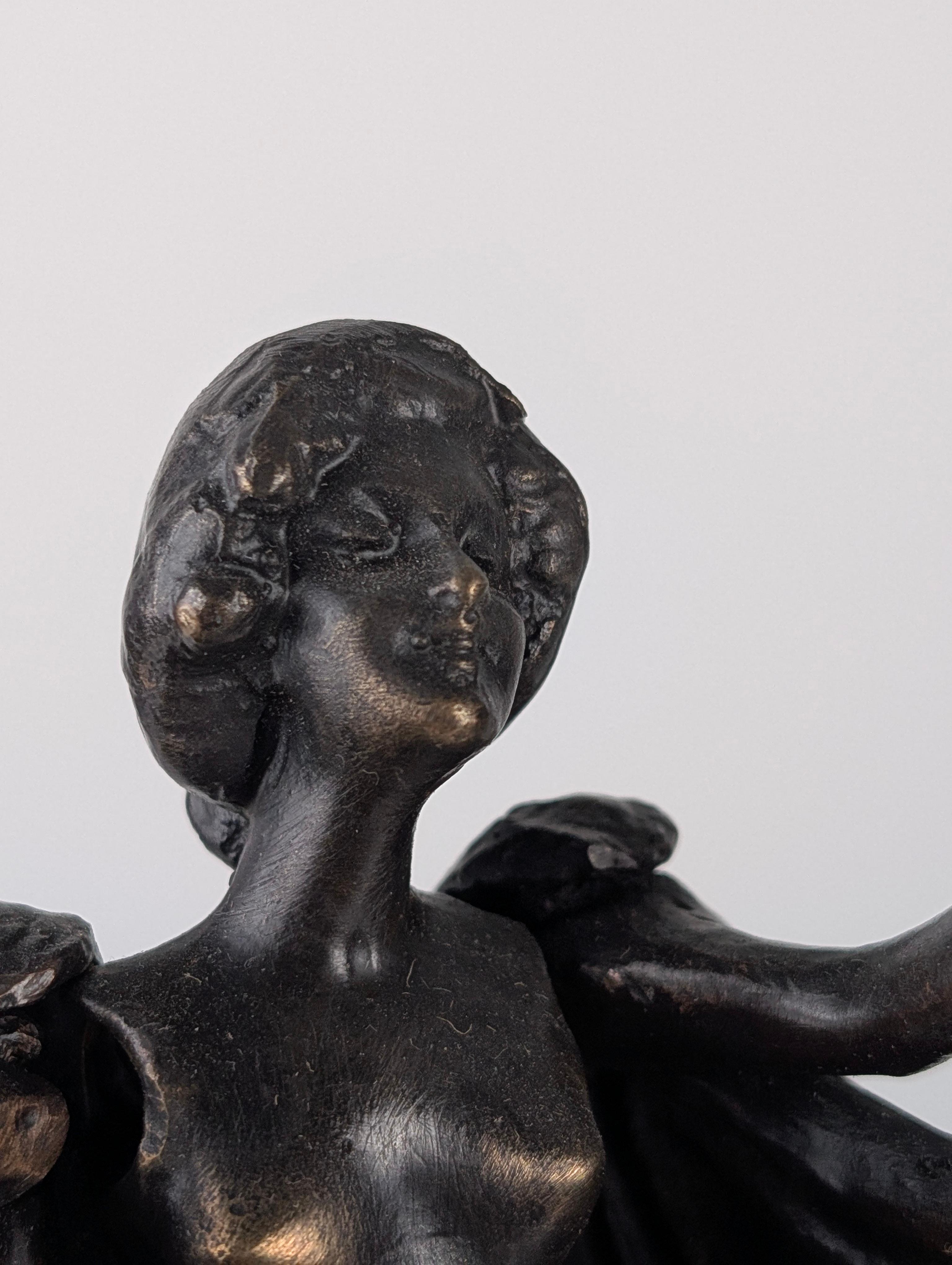 Escultura articulada de mujer en bronce de Carl Kauba, 1900 en venta 6