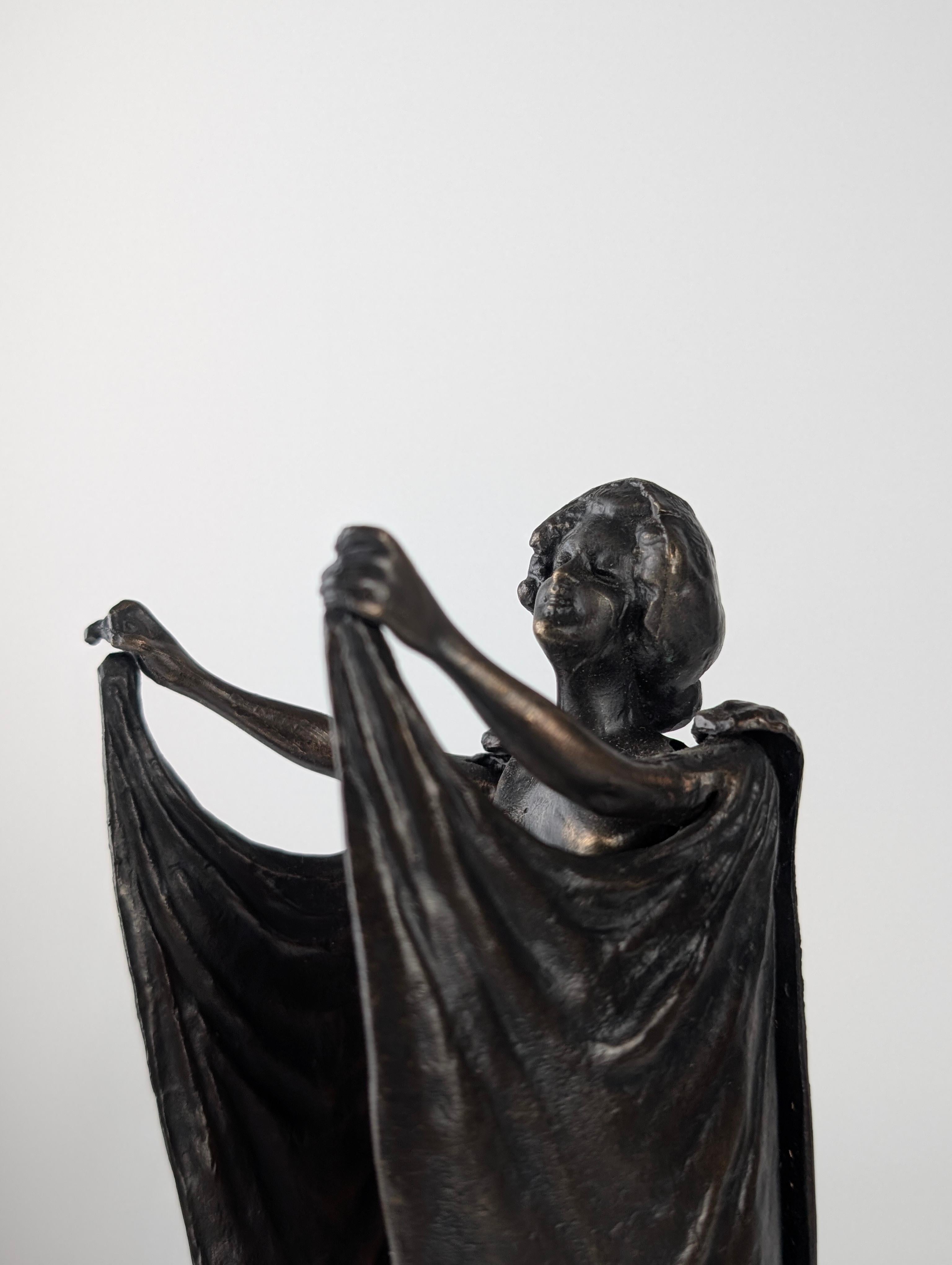 Escultura articulada de mujer en bronce de Carl Kauba, 1900 Art Nouveau en venta