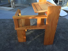 Articulated Children's Desk with its Integrated Pine Seat, 1970
