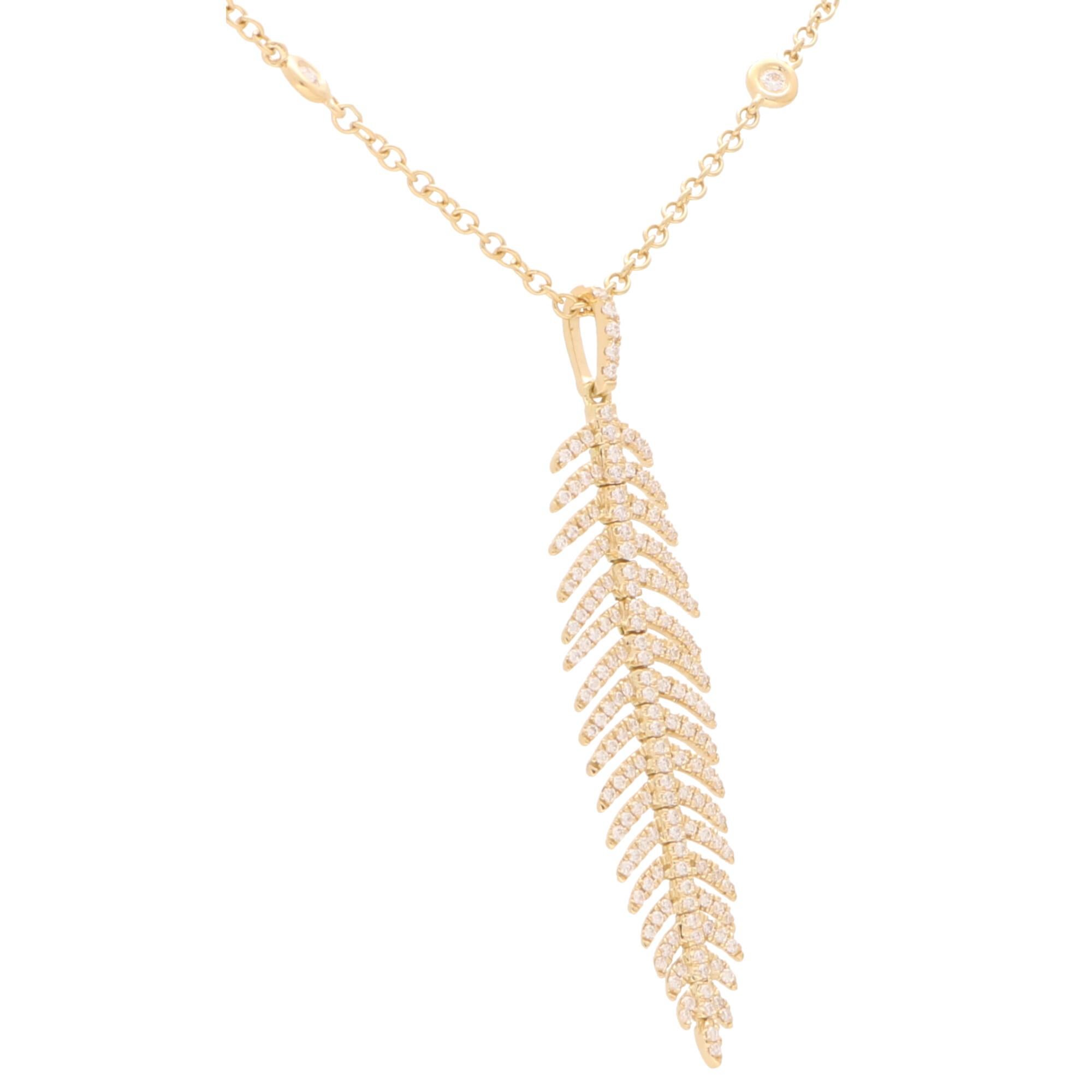 pandora feather necklace