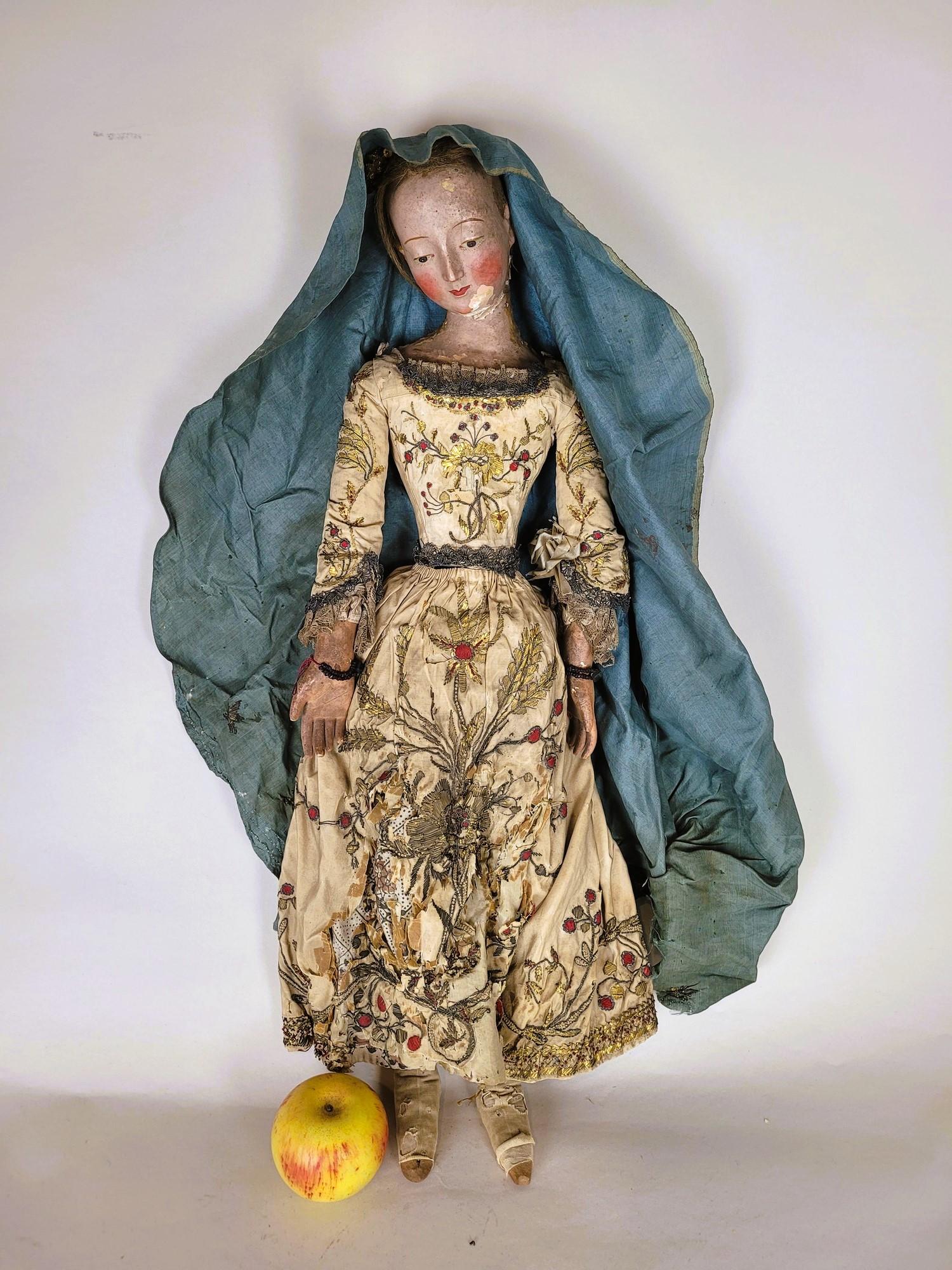 European Articulated Doll, 18th Century For Sale