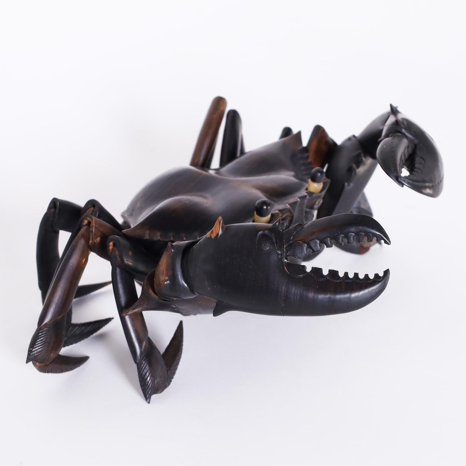 Edo Articulated Ebony Crab