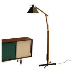Antique Articulated floor lamp  By Gemma Bernal for Tramo 1970's