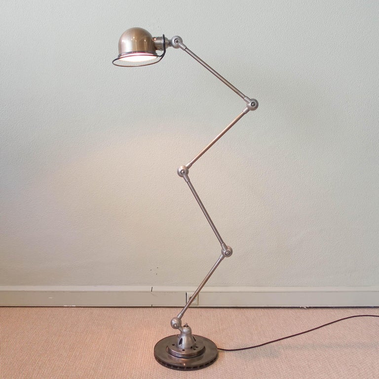 Articulated Floor Lamp by Jean-Louis Domecq for Jieldé, 1950s For Sale ...