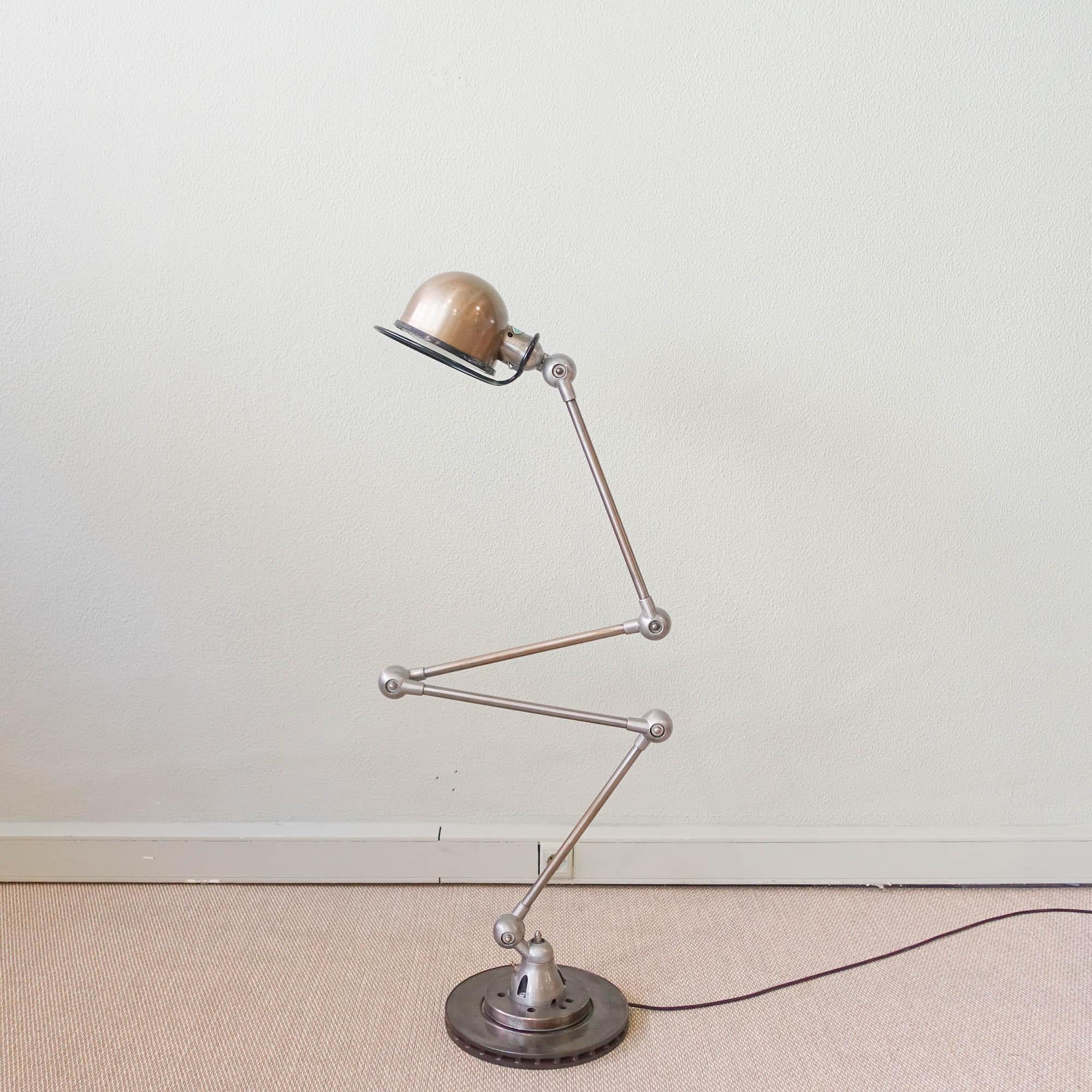 French Articulated Floor Lamp by Jean-Louis Domecq for Jieldé, 1950s