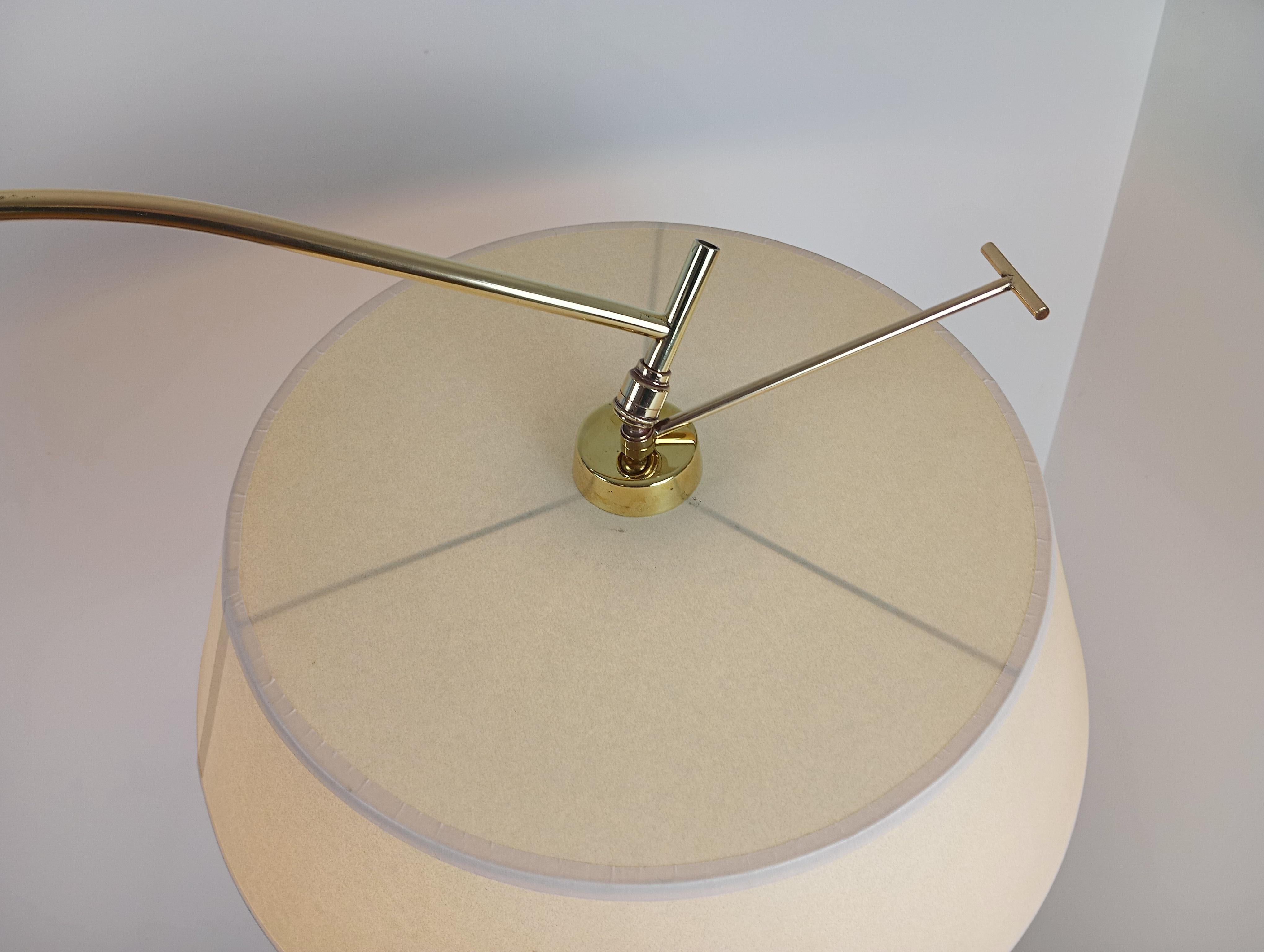 20th Century Articulated floor lamp, by R. Lunel, circa 1950 For Sale