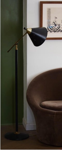 Articulated Floor Lamp In the Manner of Stilnovo, C. 1950’s