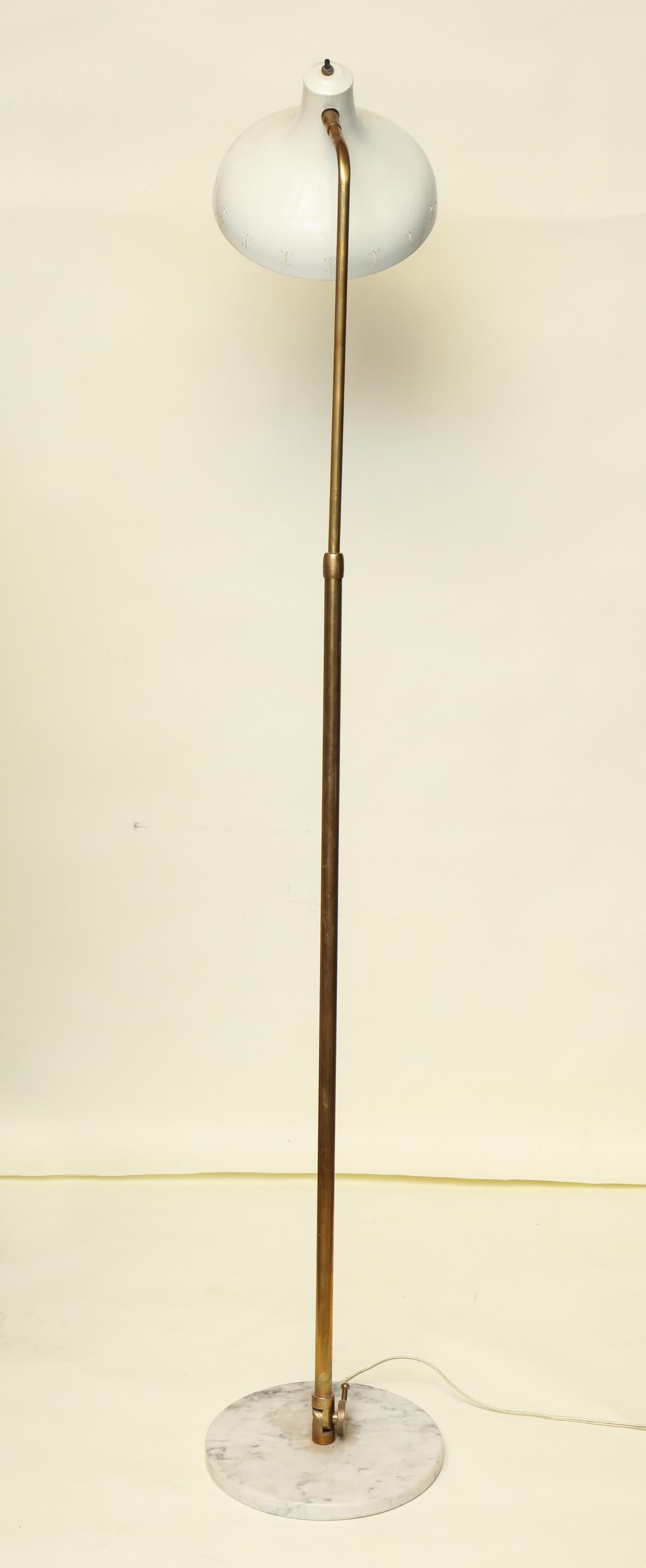 Articulated Floor Lamp Mid-Century Modern, Italy, 1950s For Sale 9