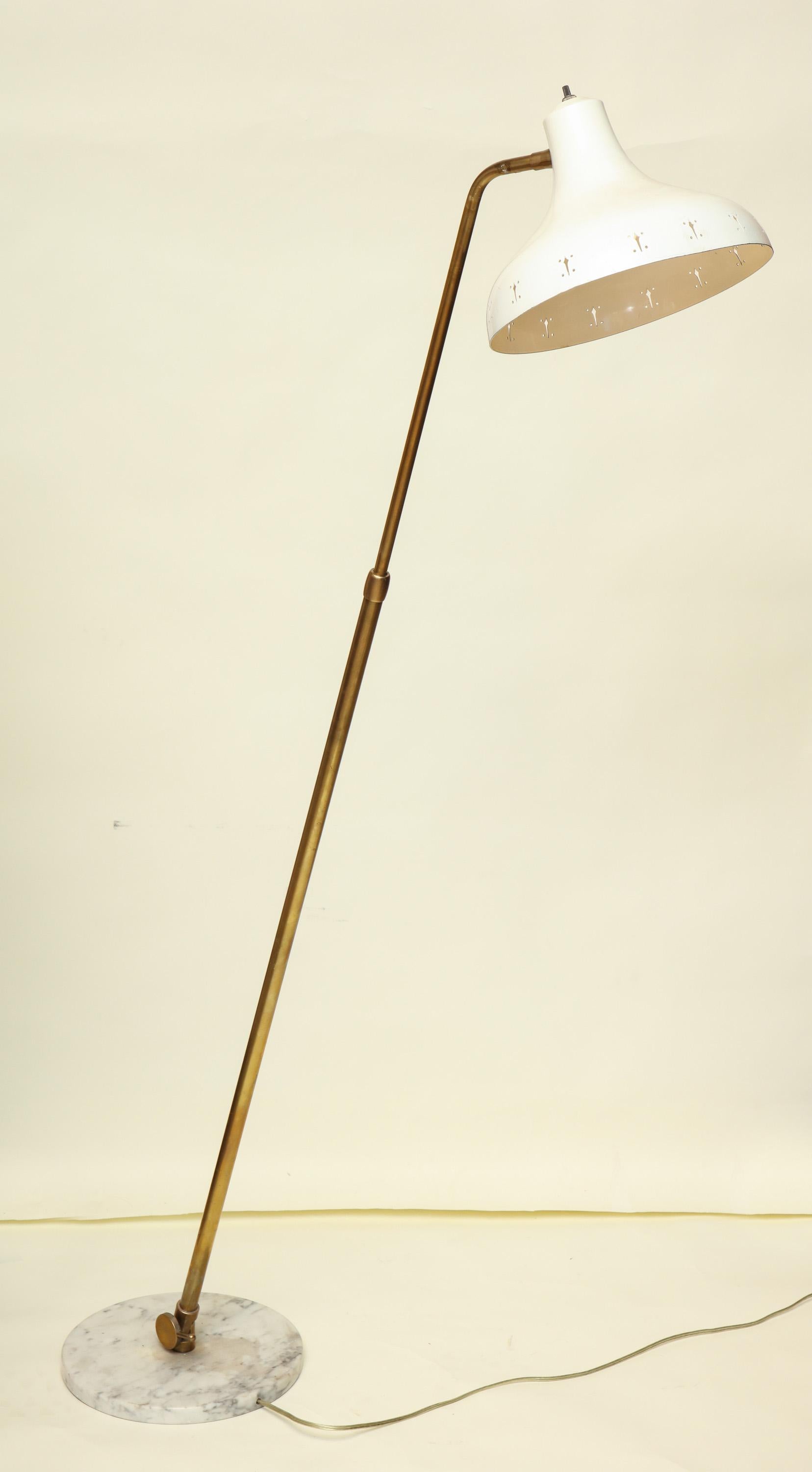 Italian Articulated Floor Lamp Mid-Century Modern, Italy, 1950s For Sale
