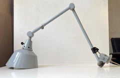 Articulated Grey Industrial Wall Sconce by Curt Fischer for Midgard, 1930s