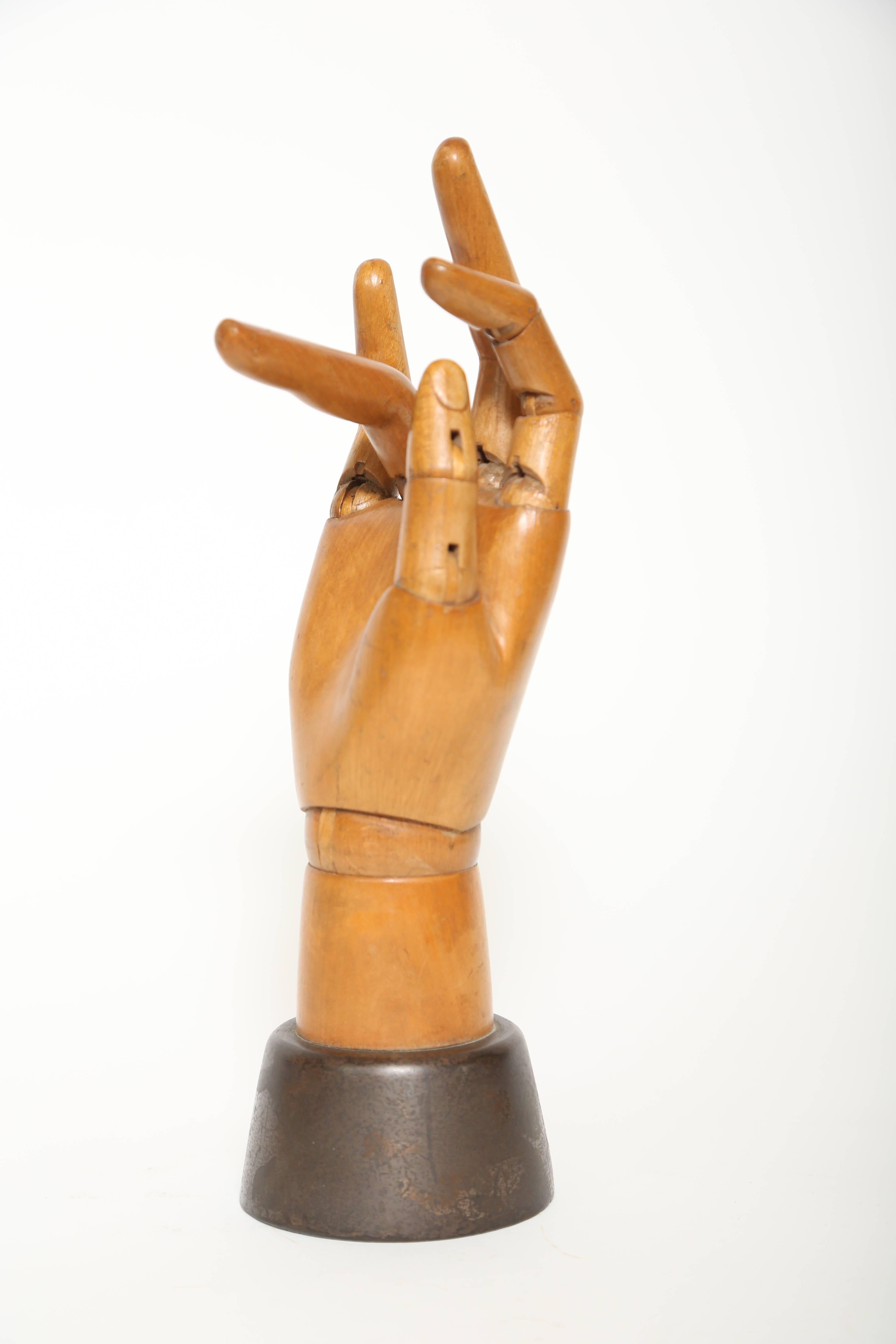 Late Victorian Articulated Hand Mannequin