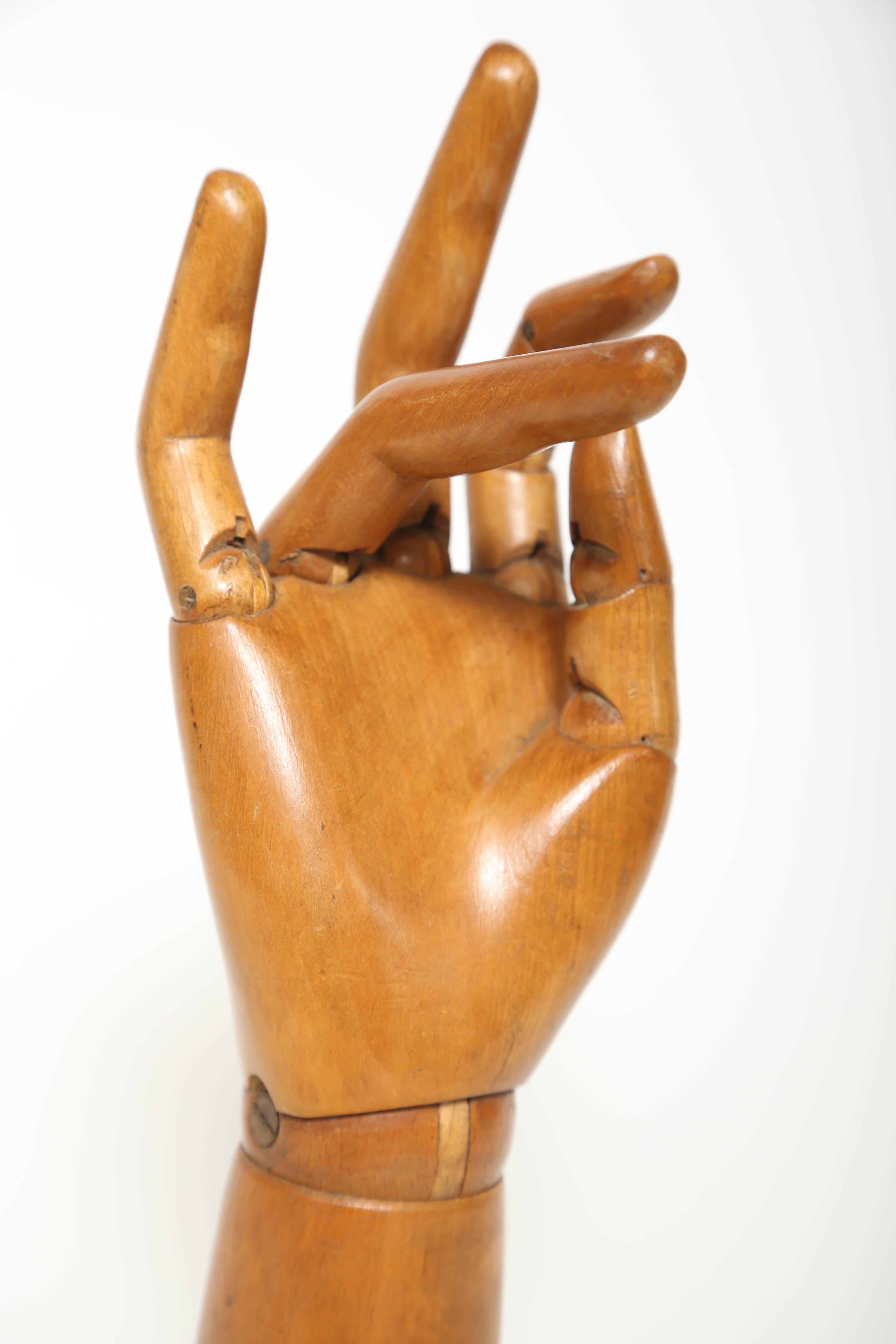 Hand-Crafted Articulated Hand Mannequin